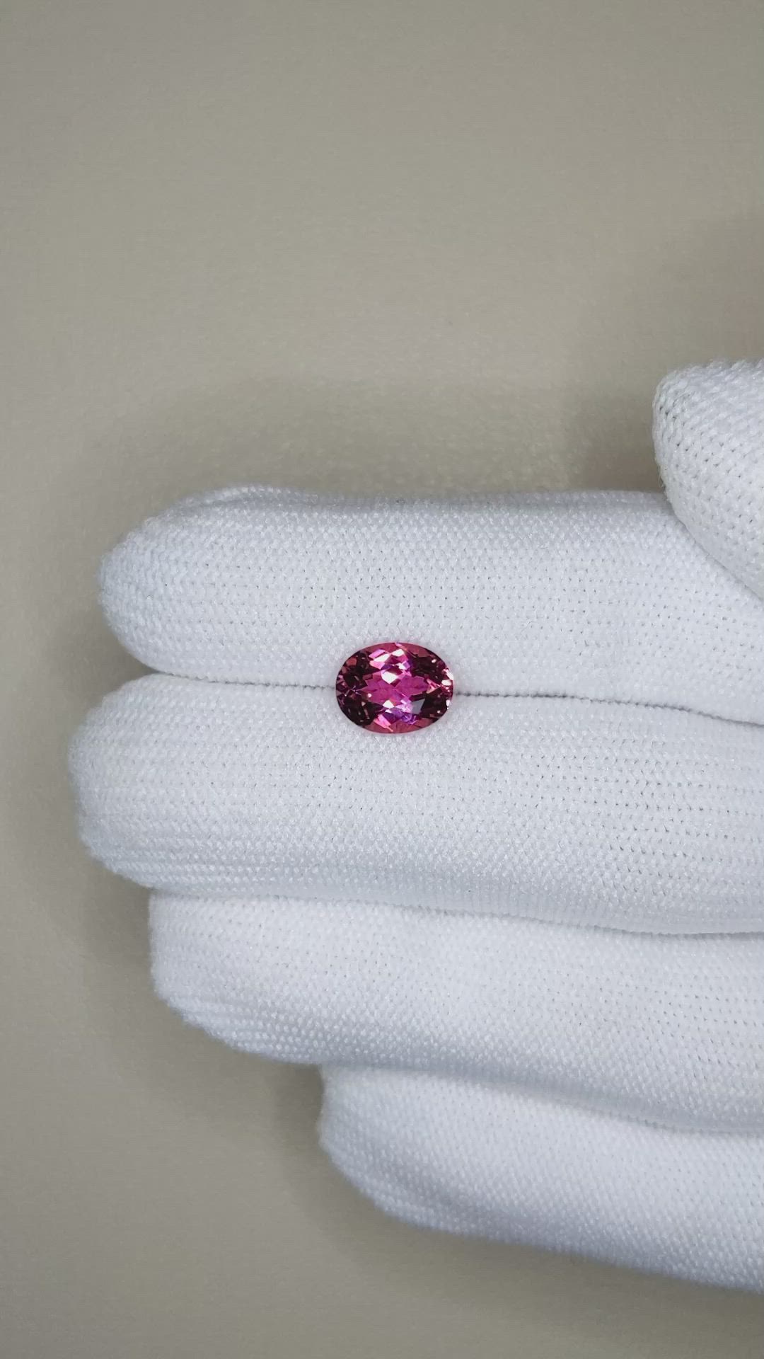 1.72 Ct. Pink Tourmaline from Brazil Size Video