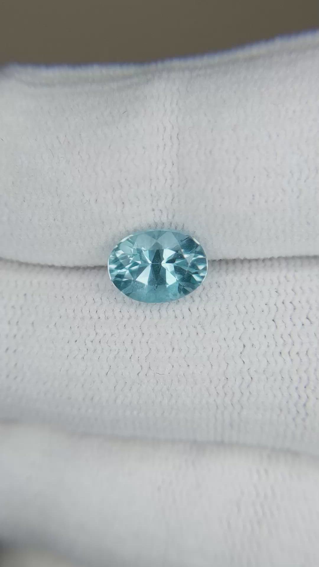 1.65 Ct. Greenish Blue Aquamarine from Brazil Size Video