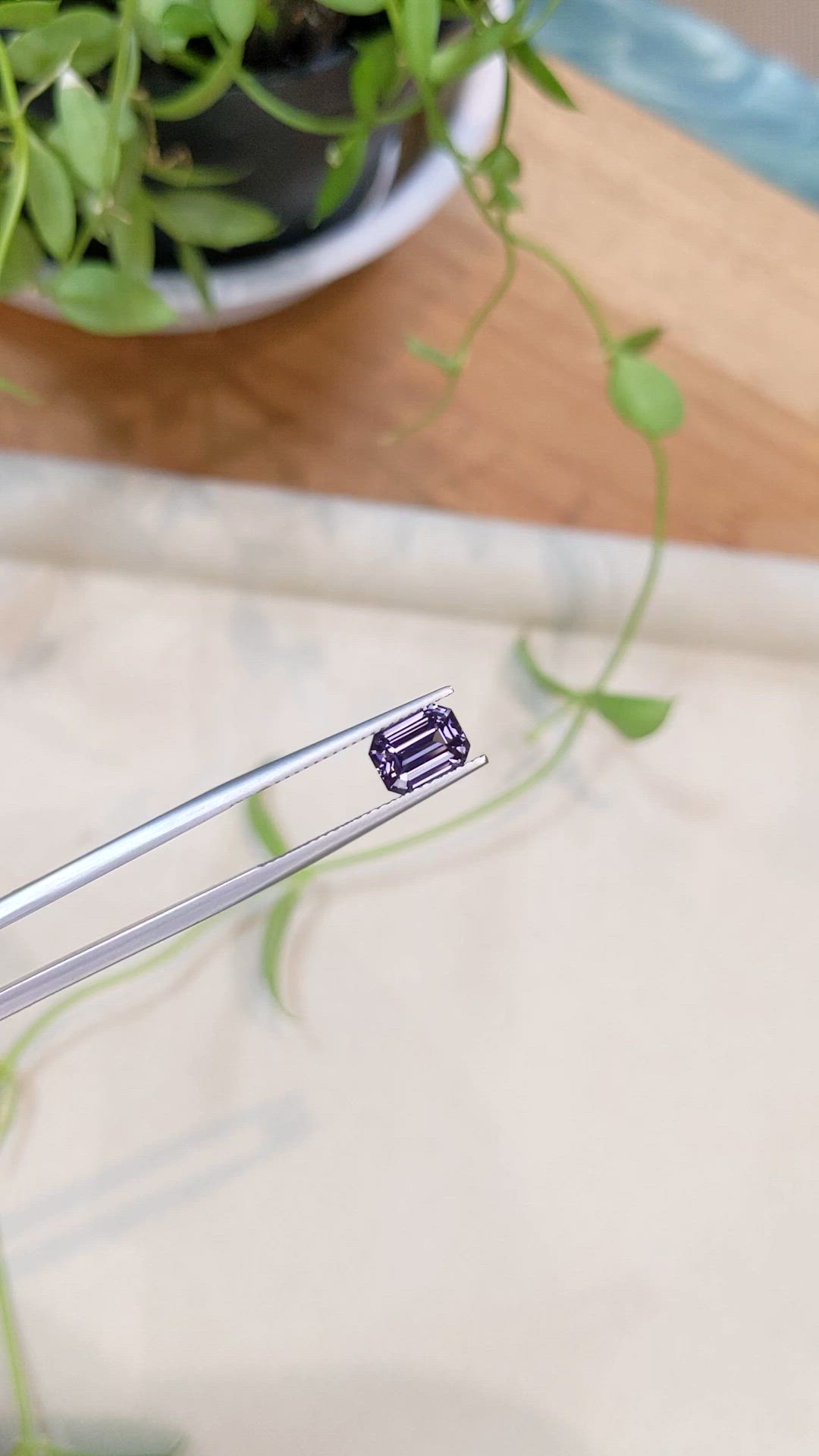 2.07 Ct. Purple Spinel from Ceylon (Sri Lanka) Size Video