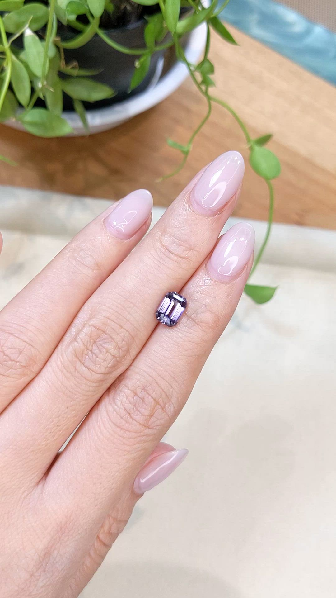 2.07 Ct. Purple Spinel from Ceylon (Sri Lanka) Size Video