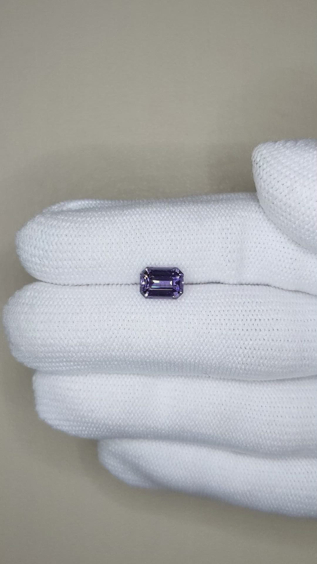 2.07 Ct. Purple Spinel from Ceylon (Sri Lanka) Size Video