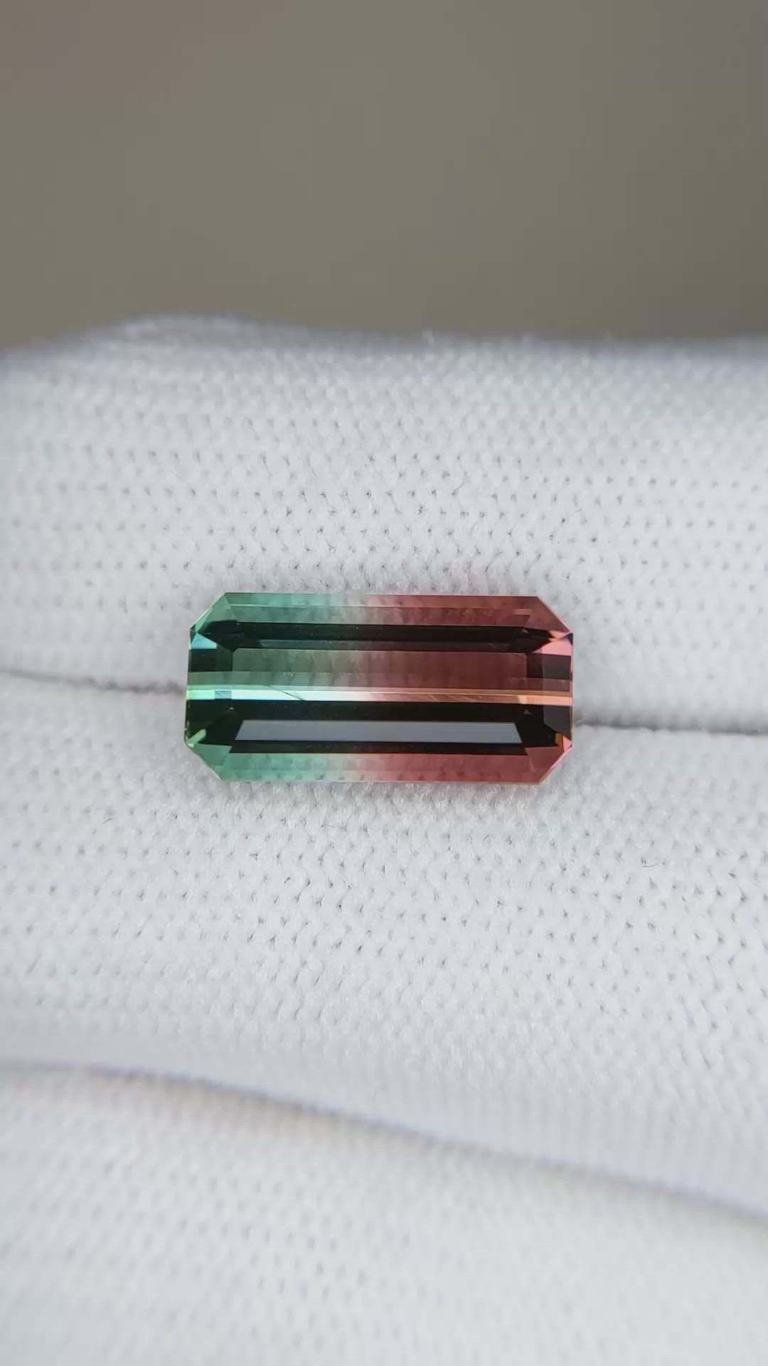 4.87 Ct. Multi Color Tourmaline from Brazil Size Video