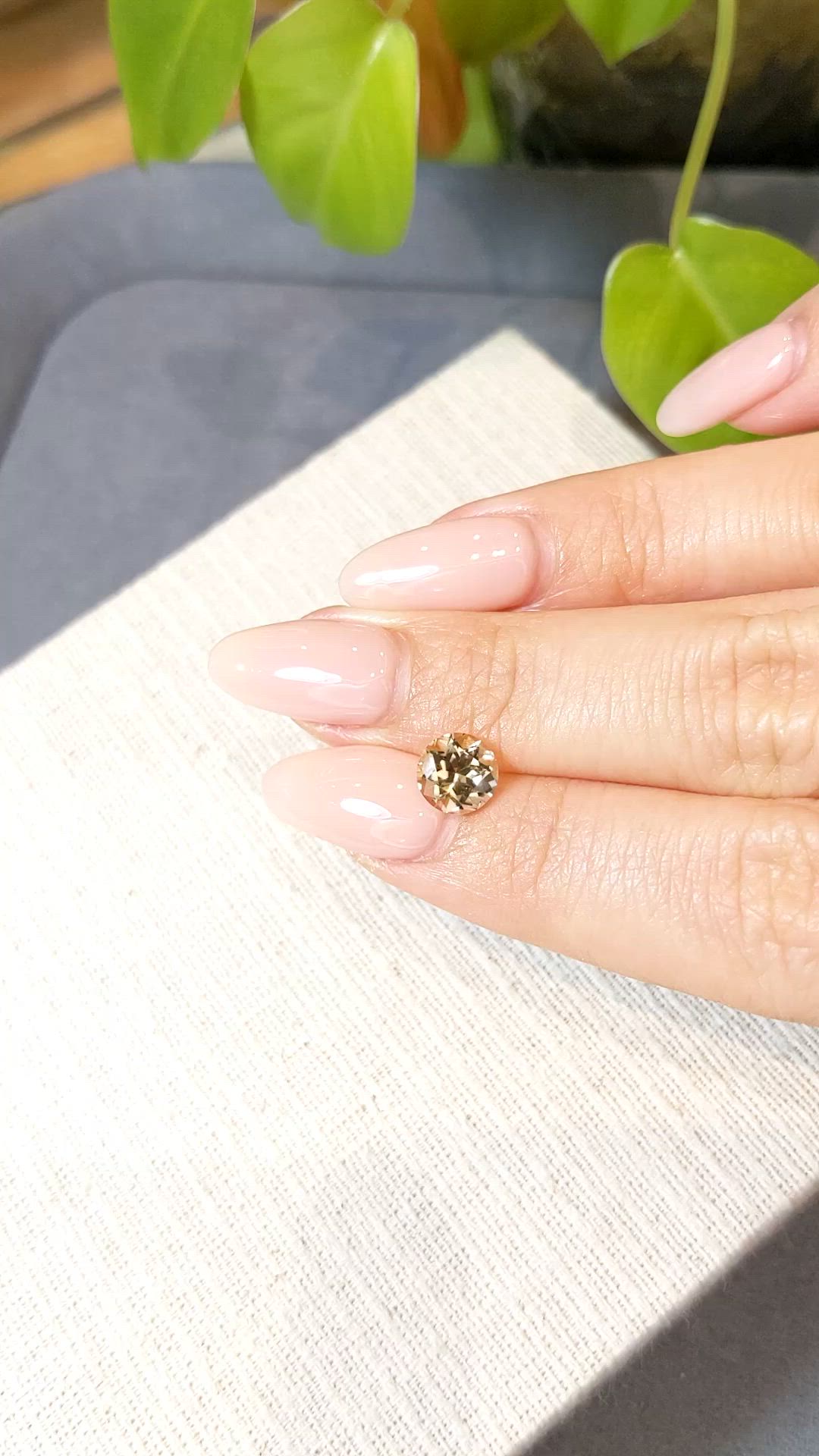 1.42 Ct. Yellow Tourmaline from Mozambique Size Video