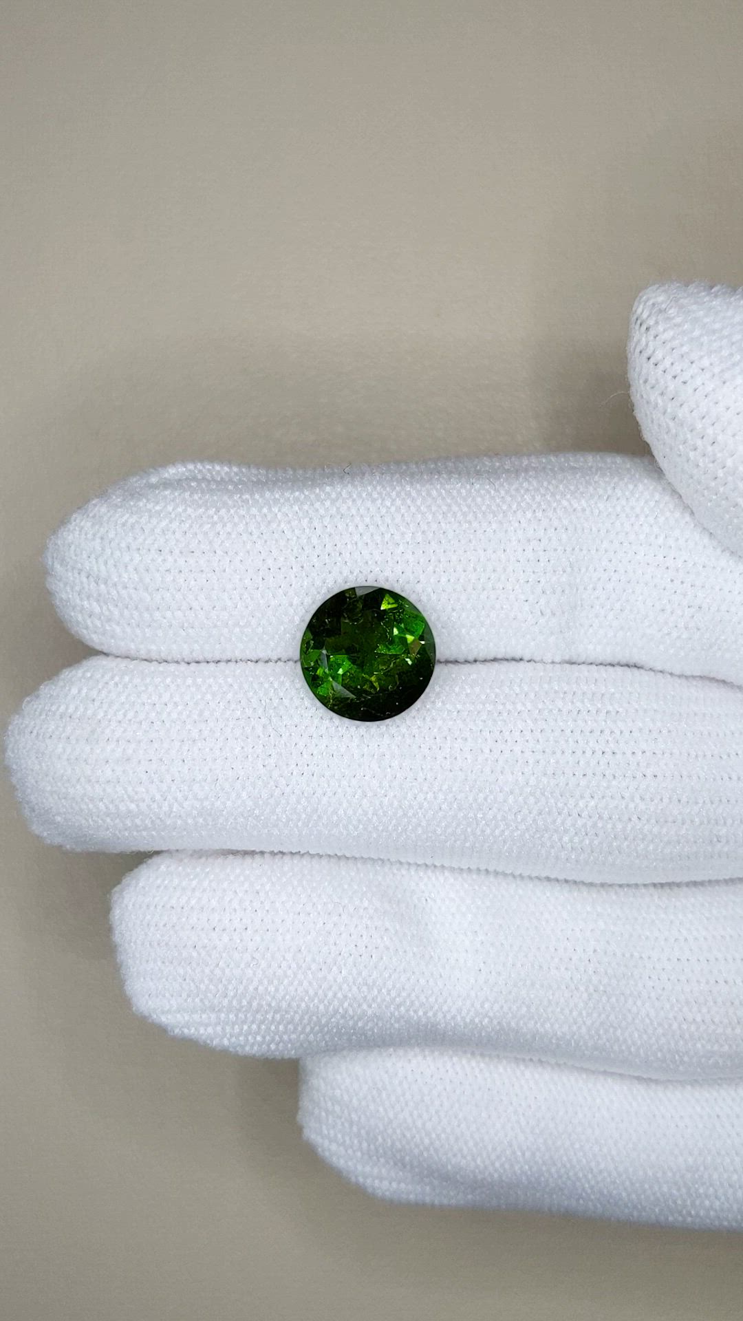 3.63 Ct. Green Tourmaline from Brazil Size Video