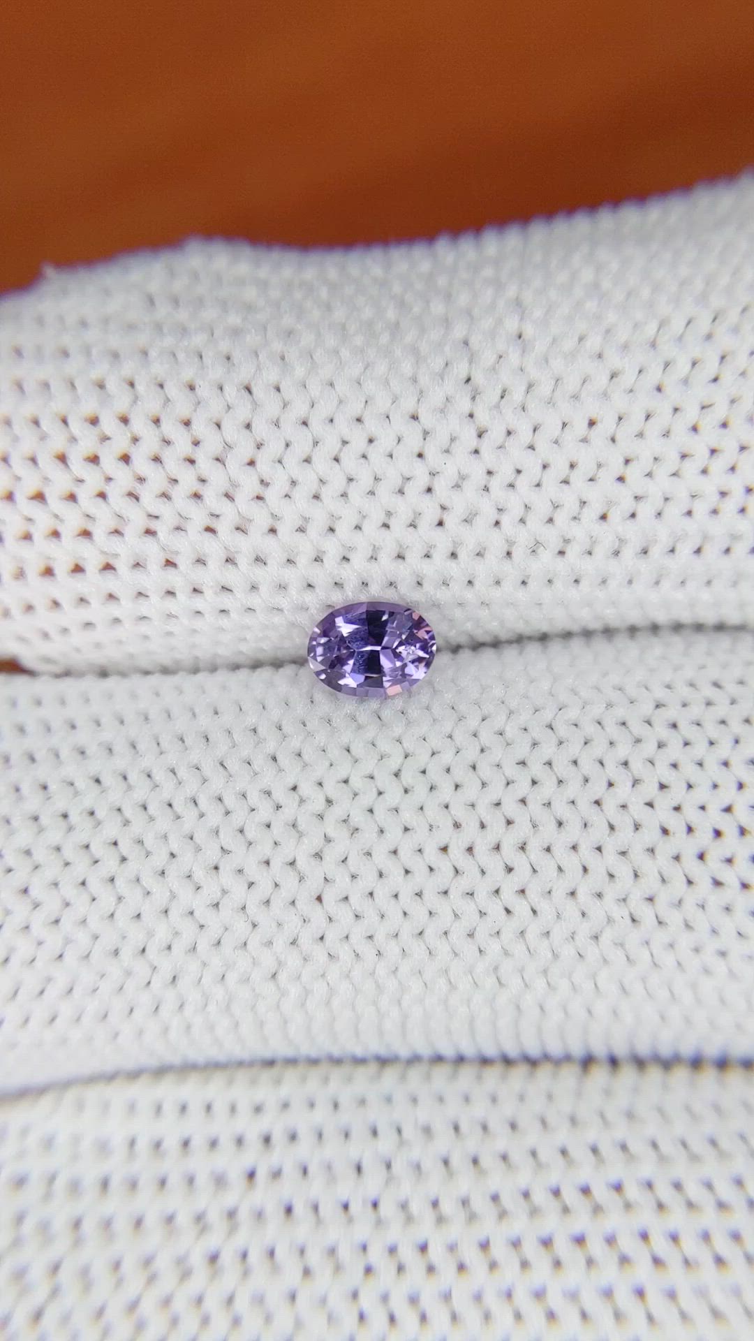 0.40 Ct. Purple Spinel from Ceylon (Sri Lanka) Size Video