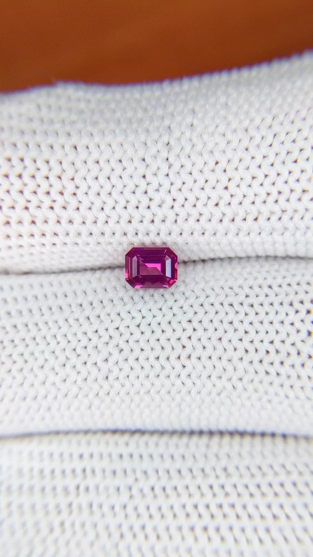0.41 Ct. Purplish Pink Spinel from Ceylon (Sri Lanka) Size Video