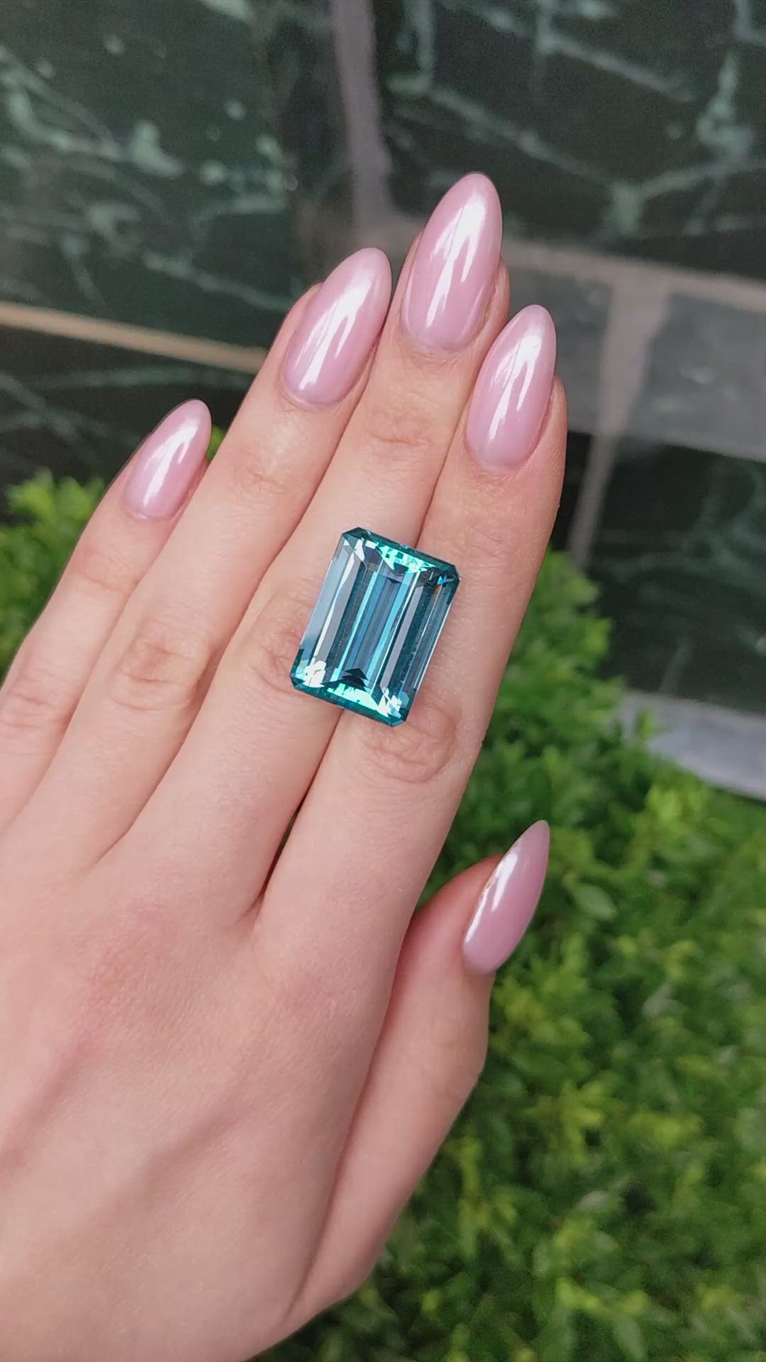 28.50 Ct. Blue Aquamarine from Brazil Size Video