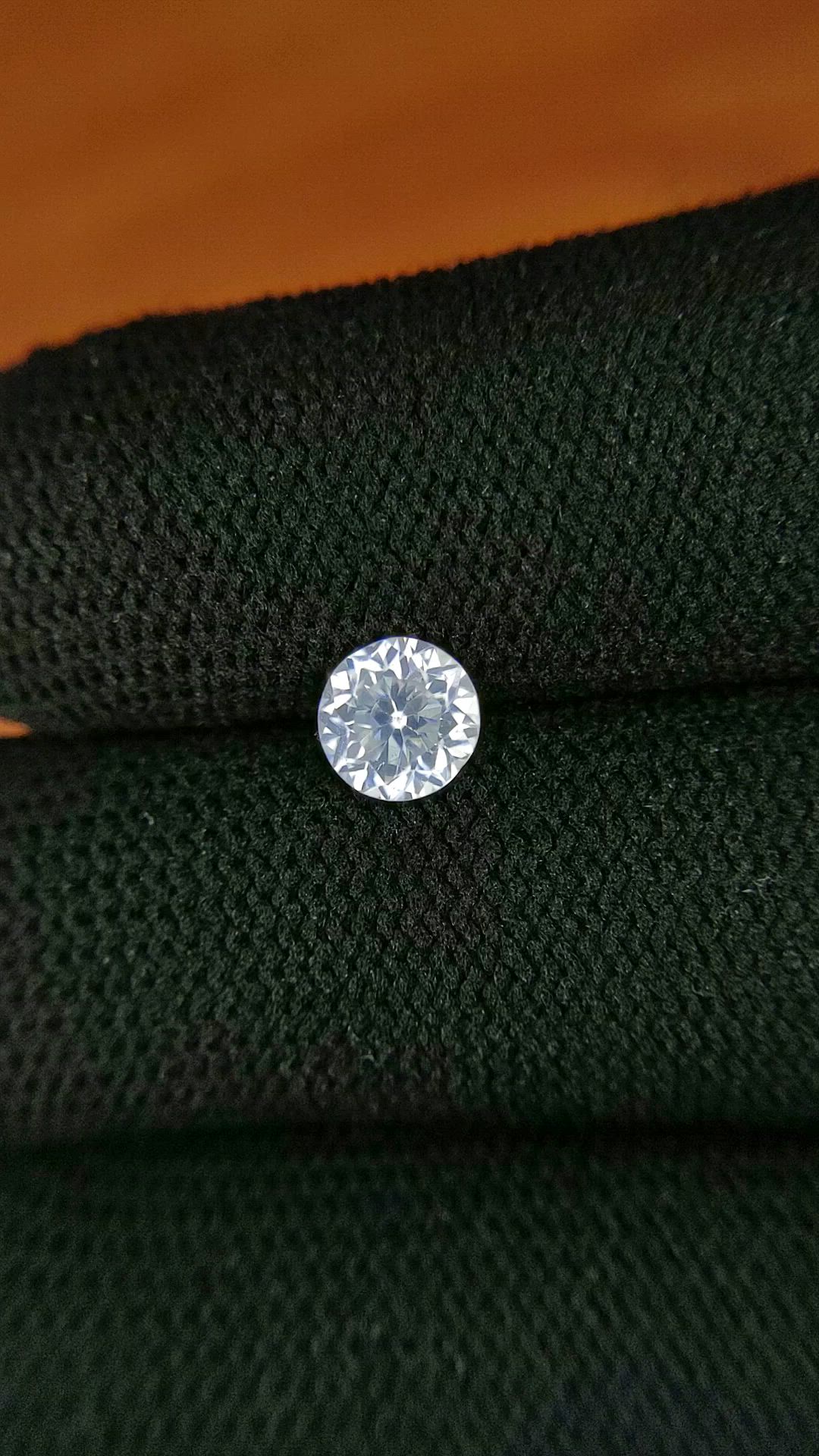 1.26 Ct. White Zircon from Ceylon (Sri Lanka) Size Video