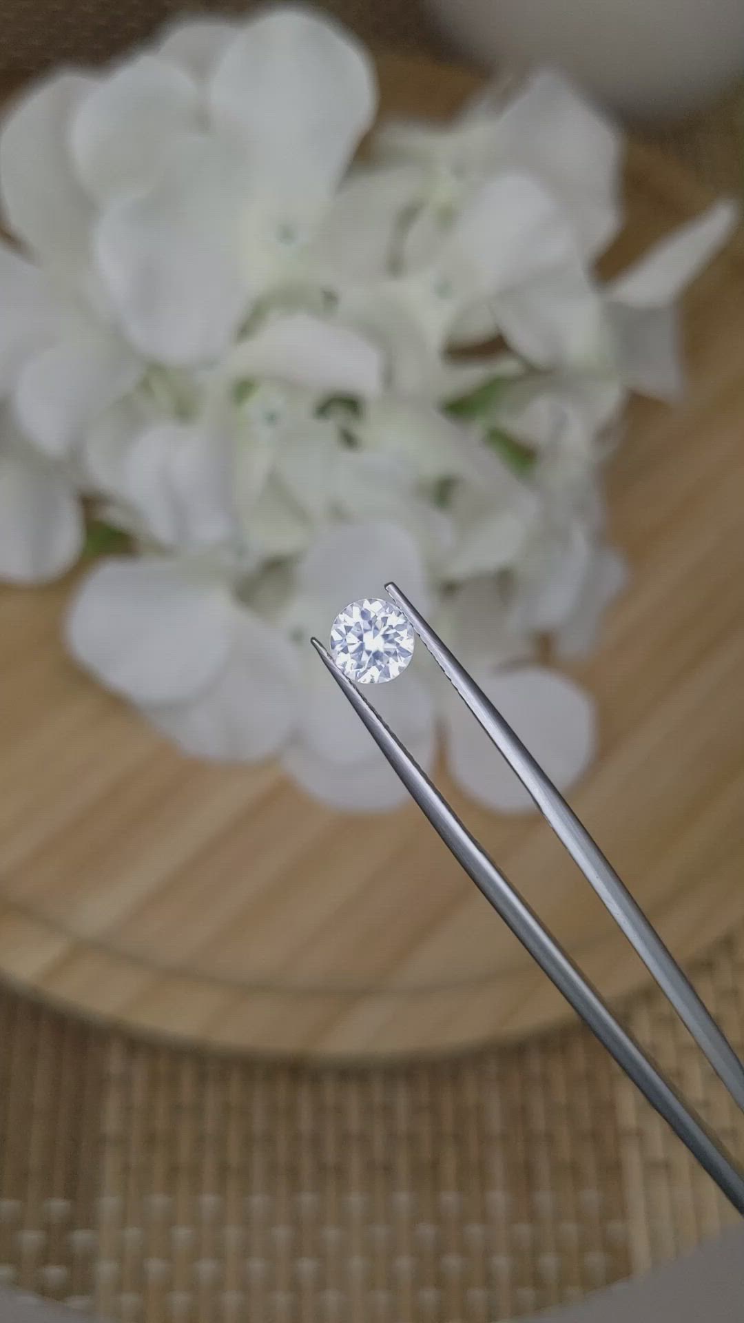 1.18 Ct. White Zircon from Ceylon (Sri Lanka) Size Video