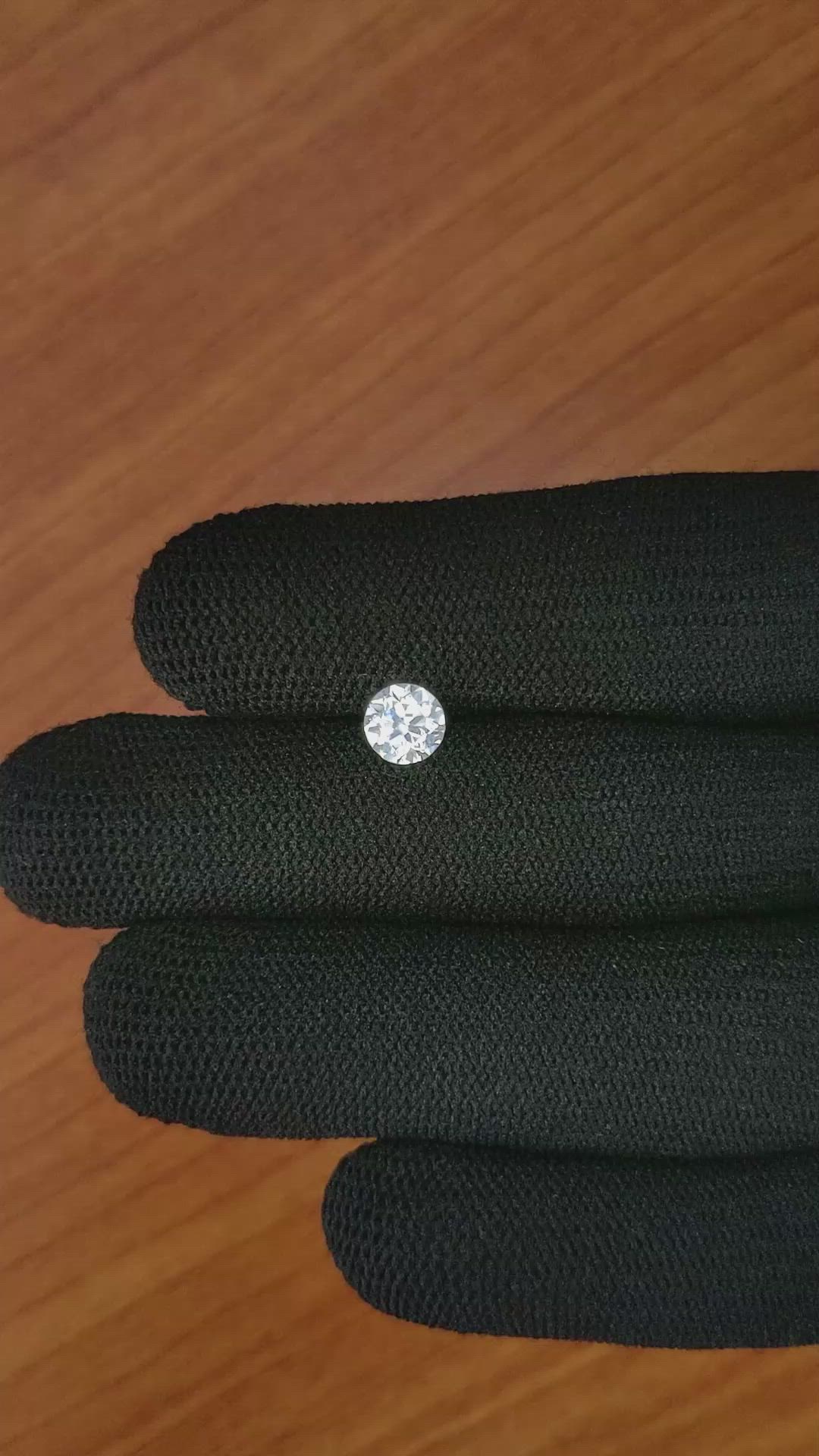 1.12 Ct. White Zircon from Ceylon (Sri Lanka) Size Video