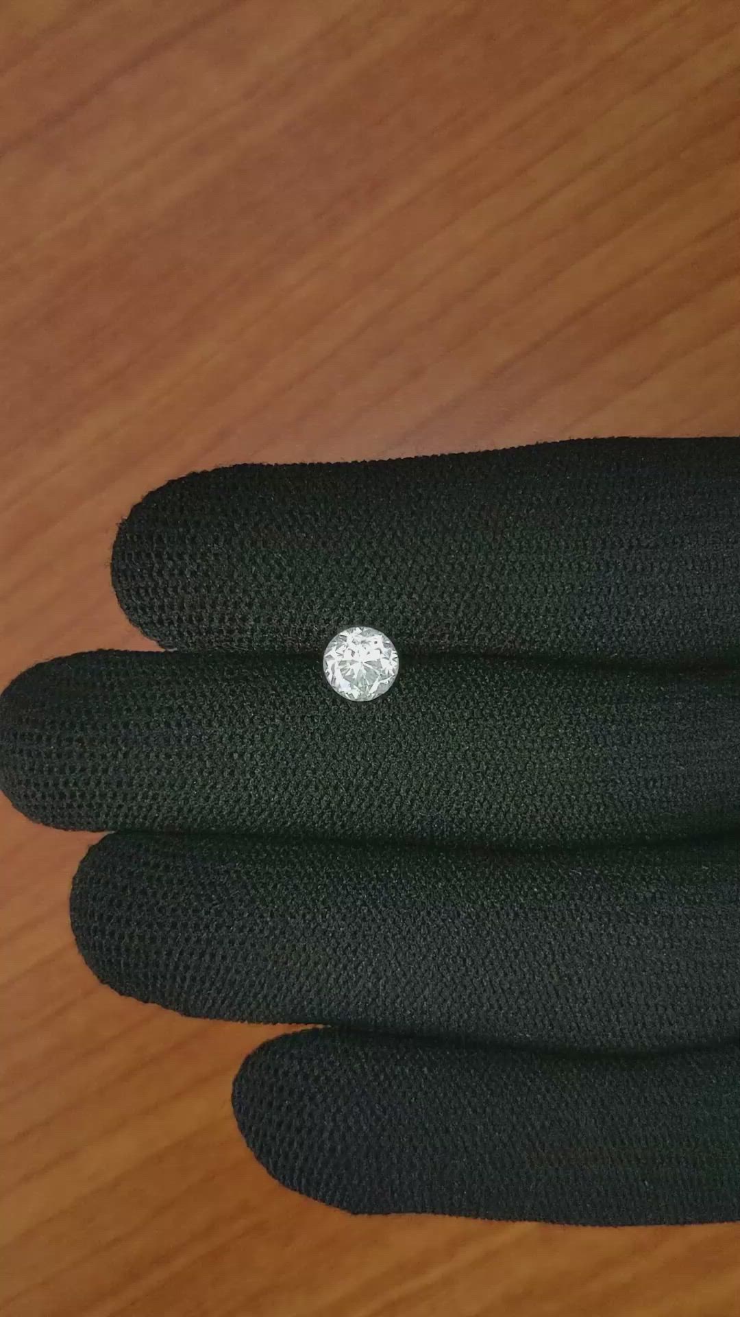 1.41 Ct. White Zircon from Ceylon (Sri Lanka) Size Video