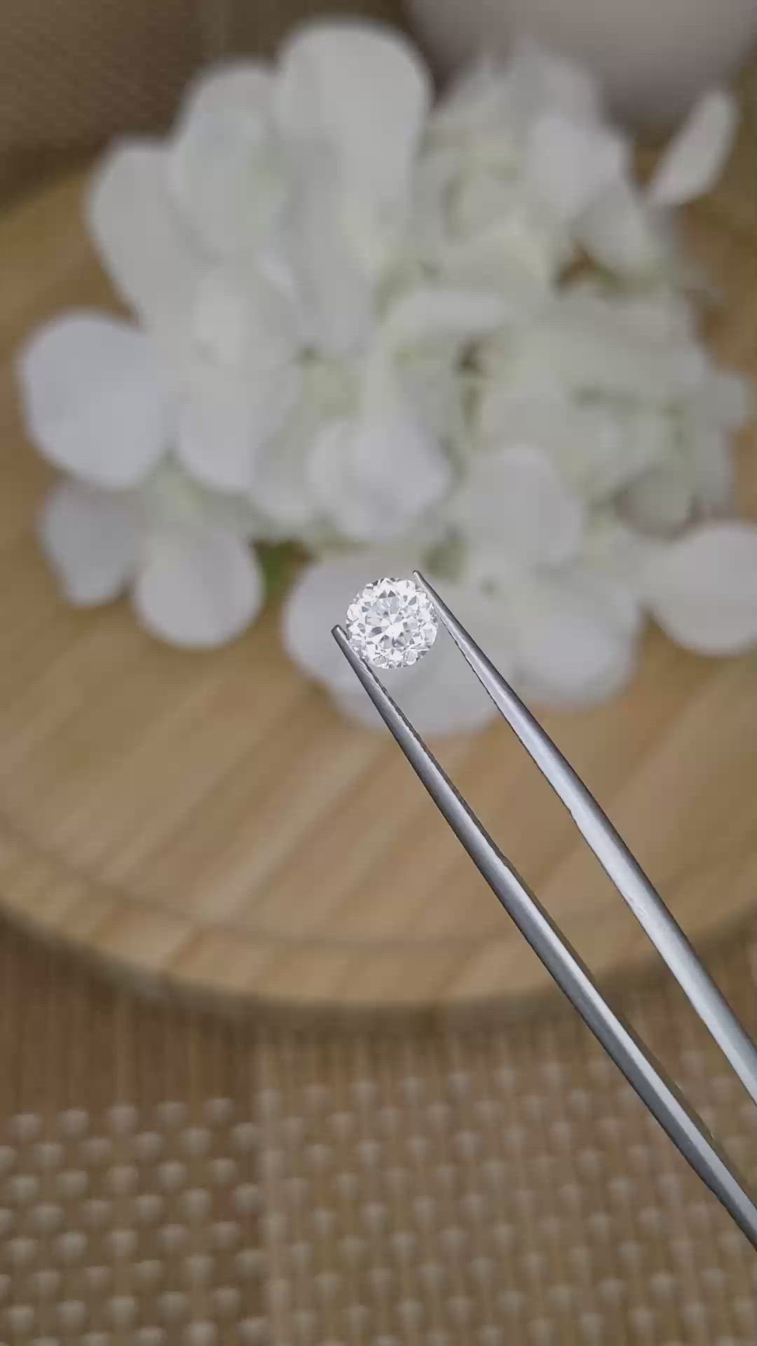 1.41 Ct. White Zircon from Ceylon (Sri Lanka) Size Video