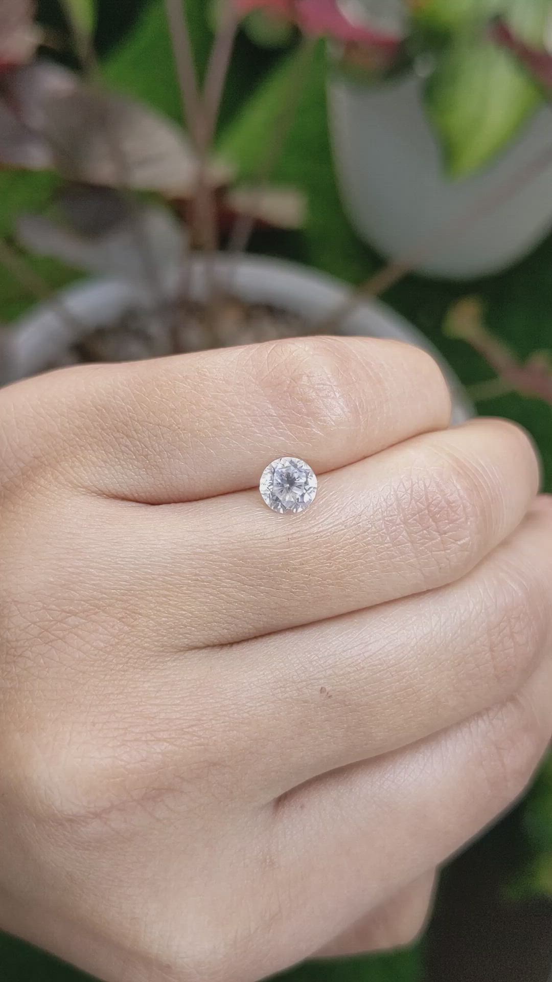 1.26 Ct. Zircon from Ceylon (Sri Lanka) Size Video