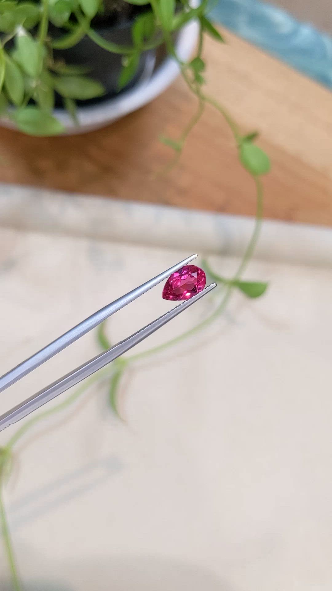 1.22 Ct. Pink Tourmaline from Mozambique Size Video