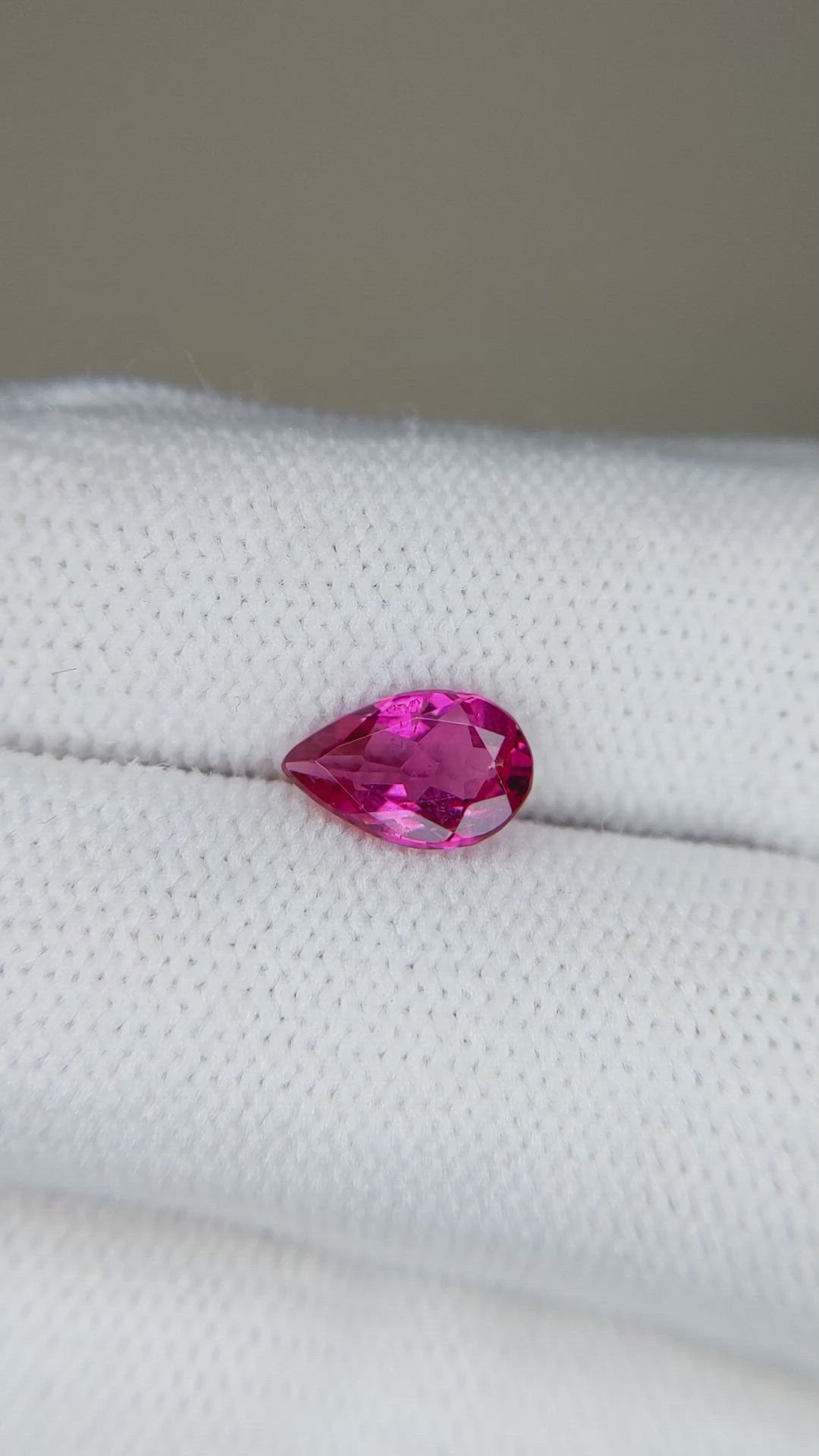1.03 Ct. Pink Tourmaline from Mozambique Size Video