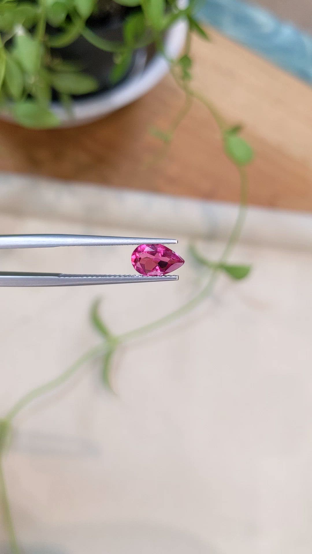 1.03 Ct. Pink Tourmaline from Mozambique Size Video