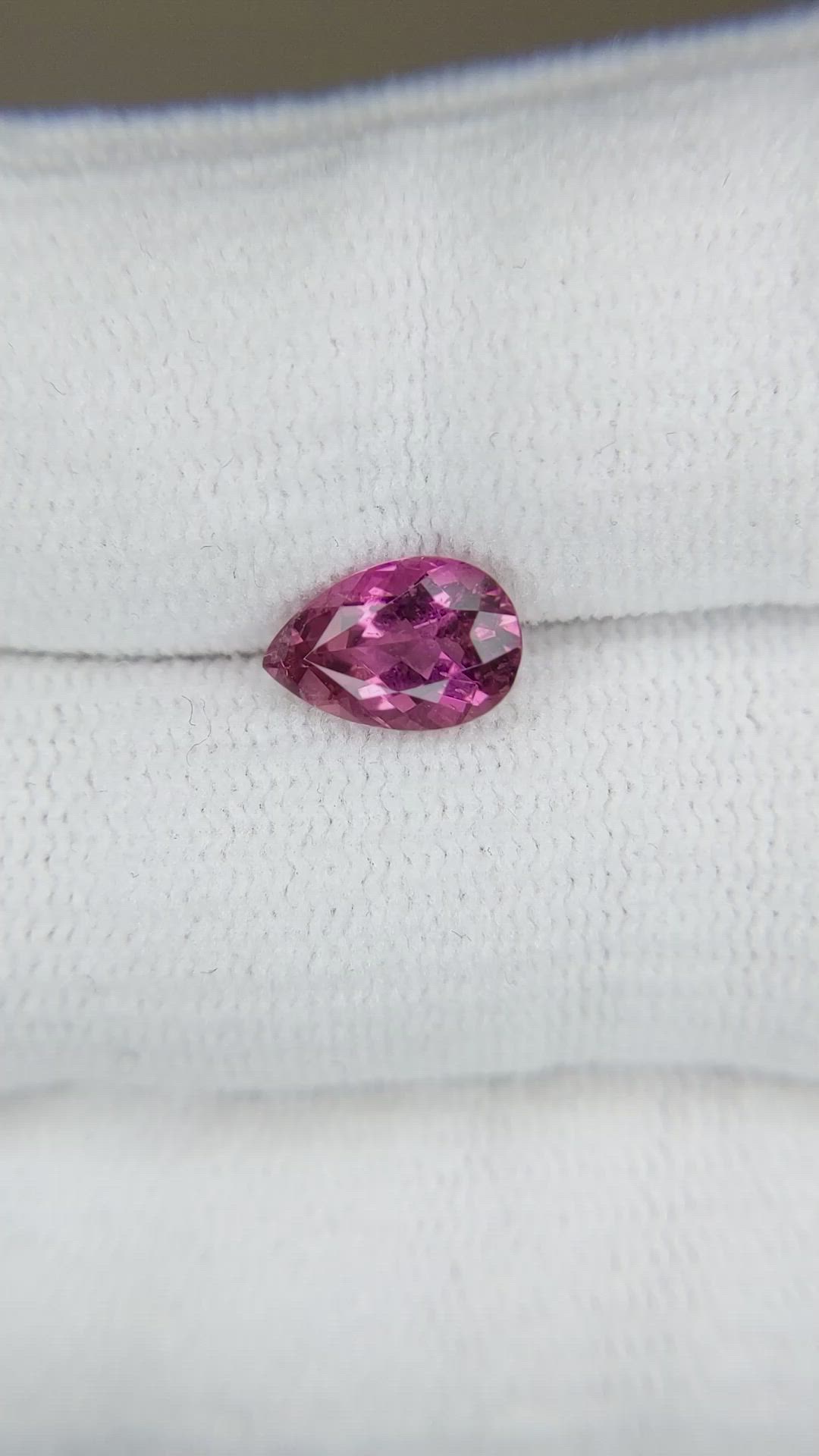 1.35 Ct. Purplish Pink Tourmaline from Mozambique Size Video