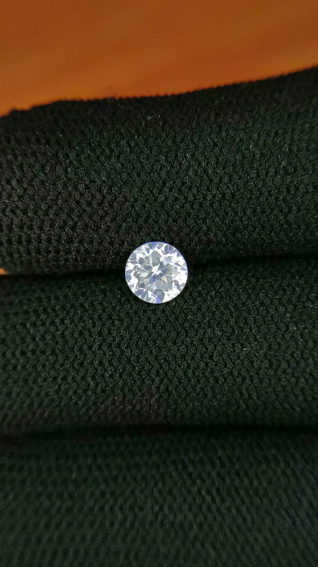 1.19 Ct. White Zircon from Ceylon (Sri Lanka) Size Video