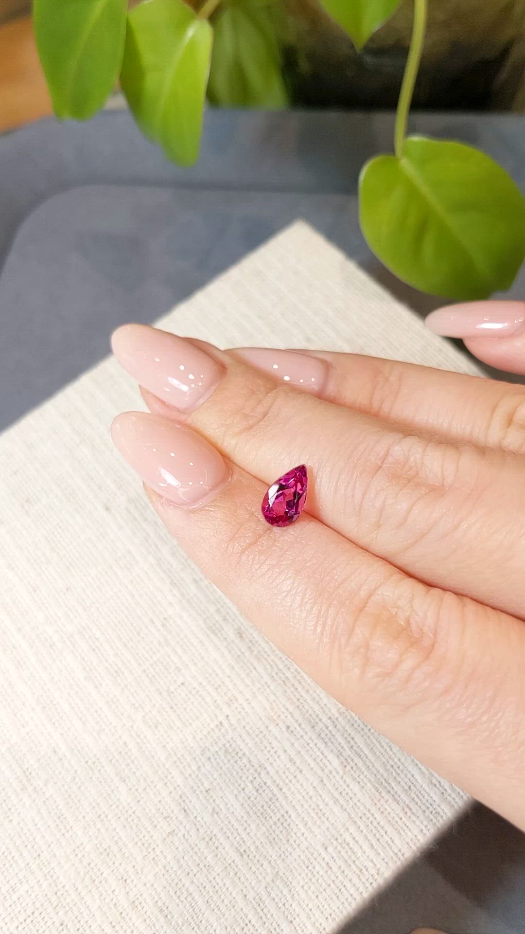 1.08 Ct. Pink Tourmaline from Mozambique Size Video