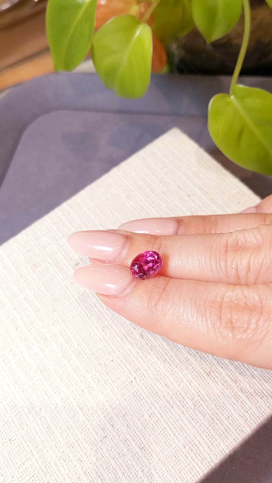 2.34 Ct. Pink Tourmaline from Mozambique Size Video