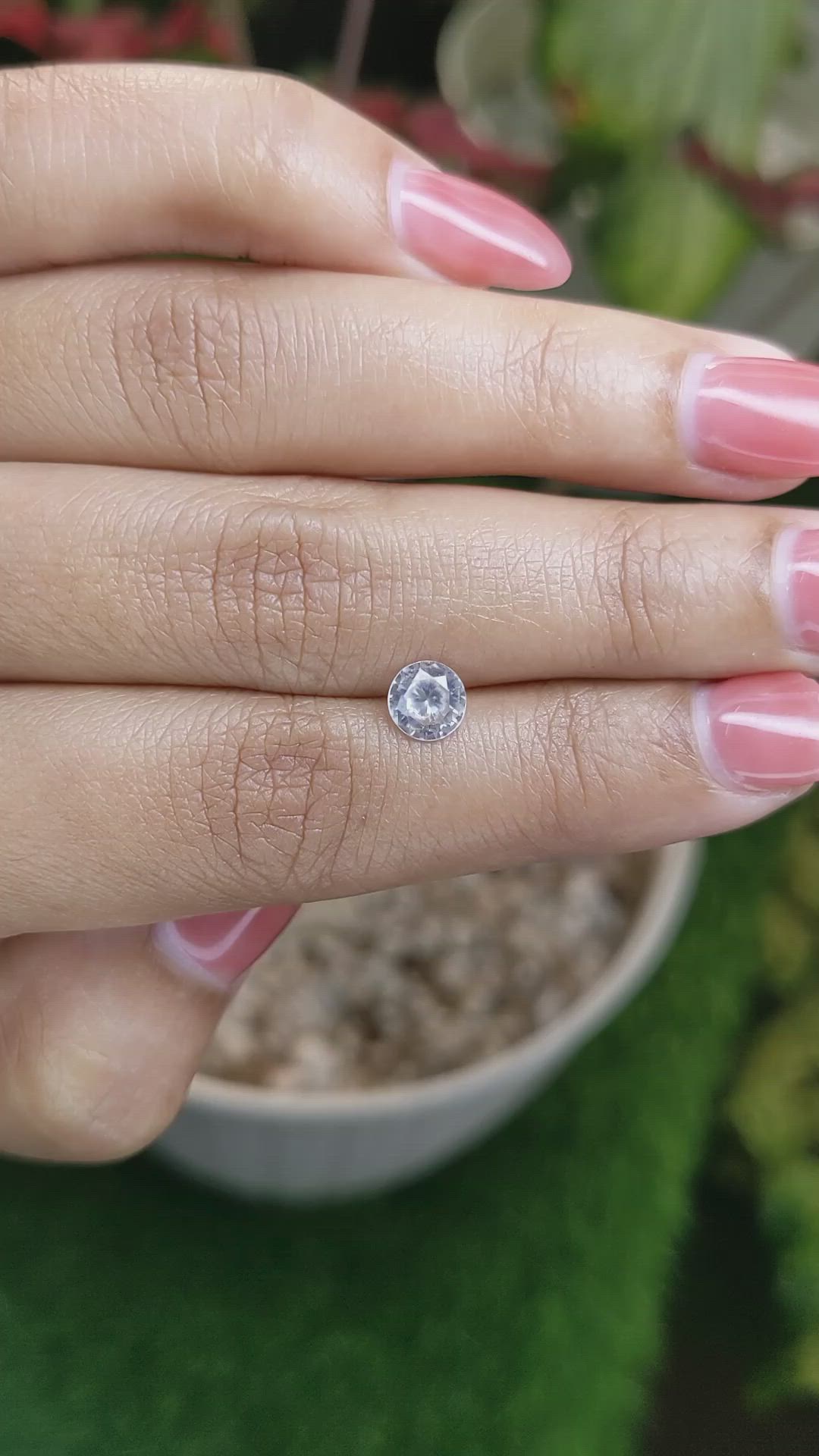 0.99 Ct. Zircon from Ceylon (Sri Lanka) Size Video