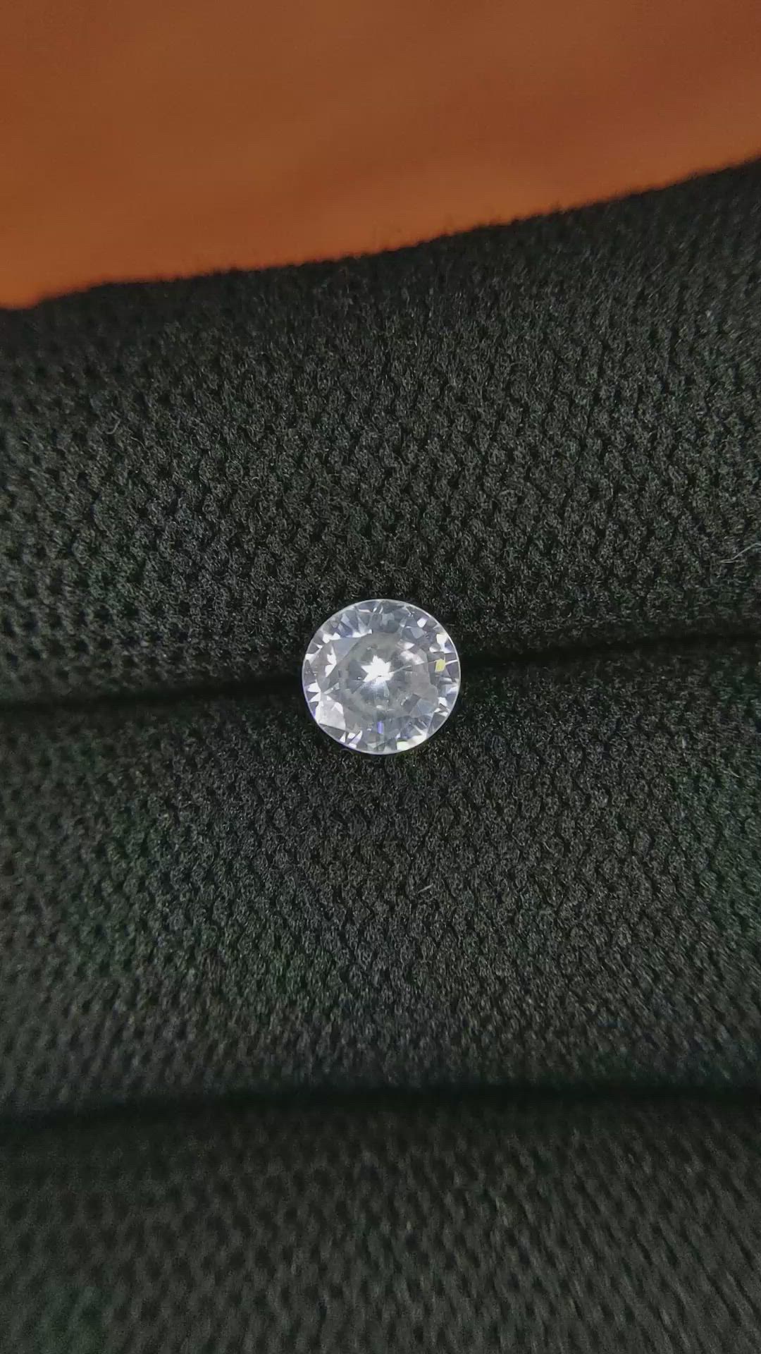 0.99 Ct. Zircon from Ceylon (Sri Lanka) Size Video