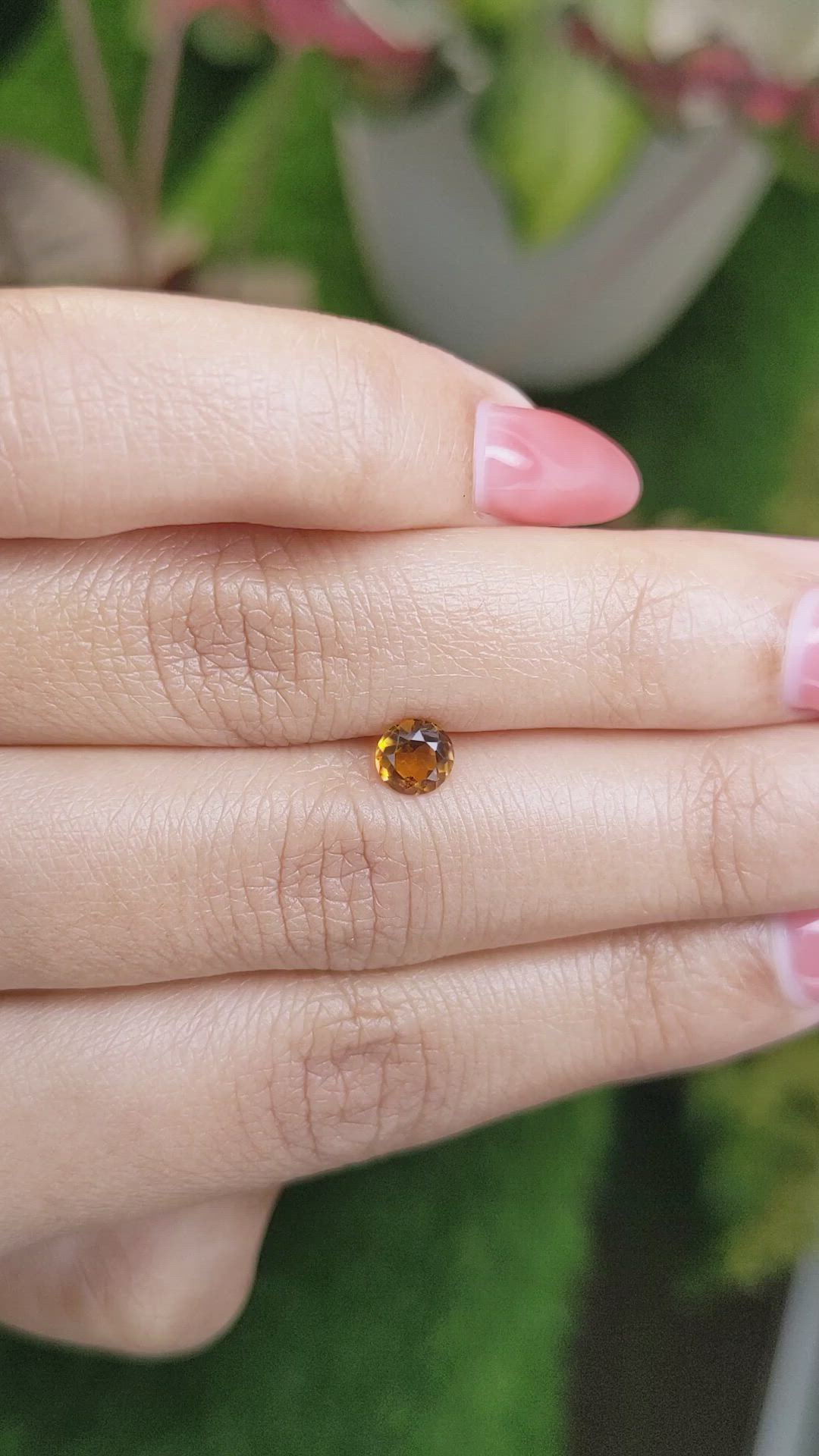 0.50 Ct. Brownish Orange Madeira Citrine from Brazil Size Video