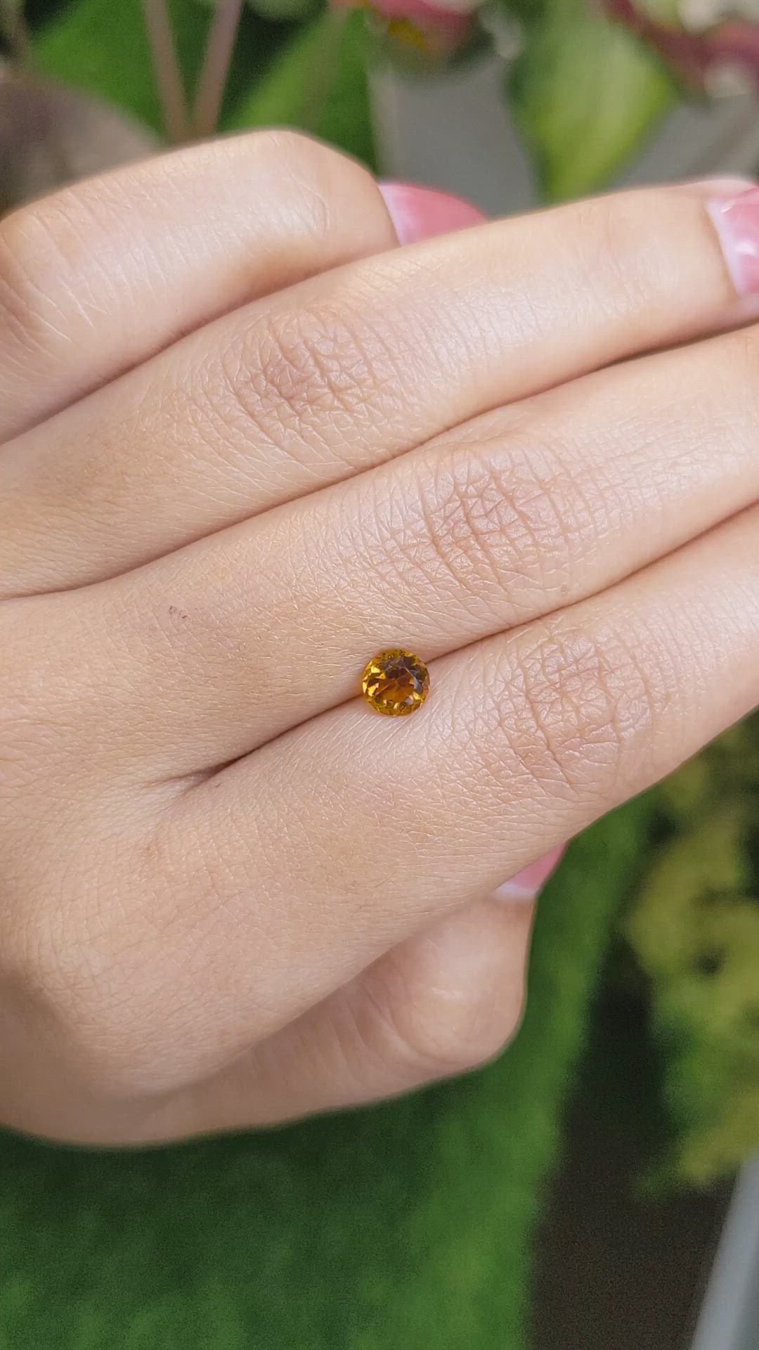 0.50 Ct. Brownish Orange Madeira Citrine from Brazil Size Video