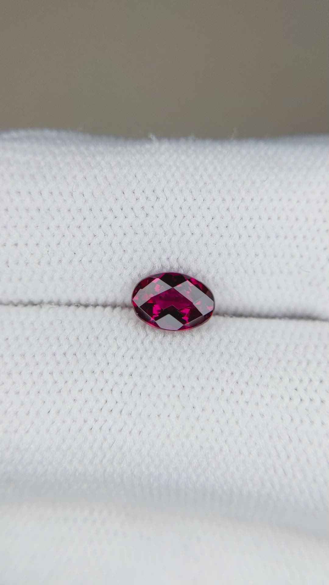 0.72 Ct. Pinkish Red Rubellite Tourmaline from Mozambique Size Video