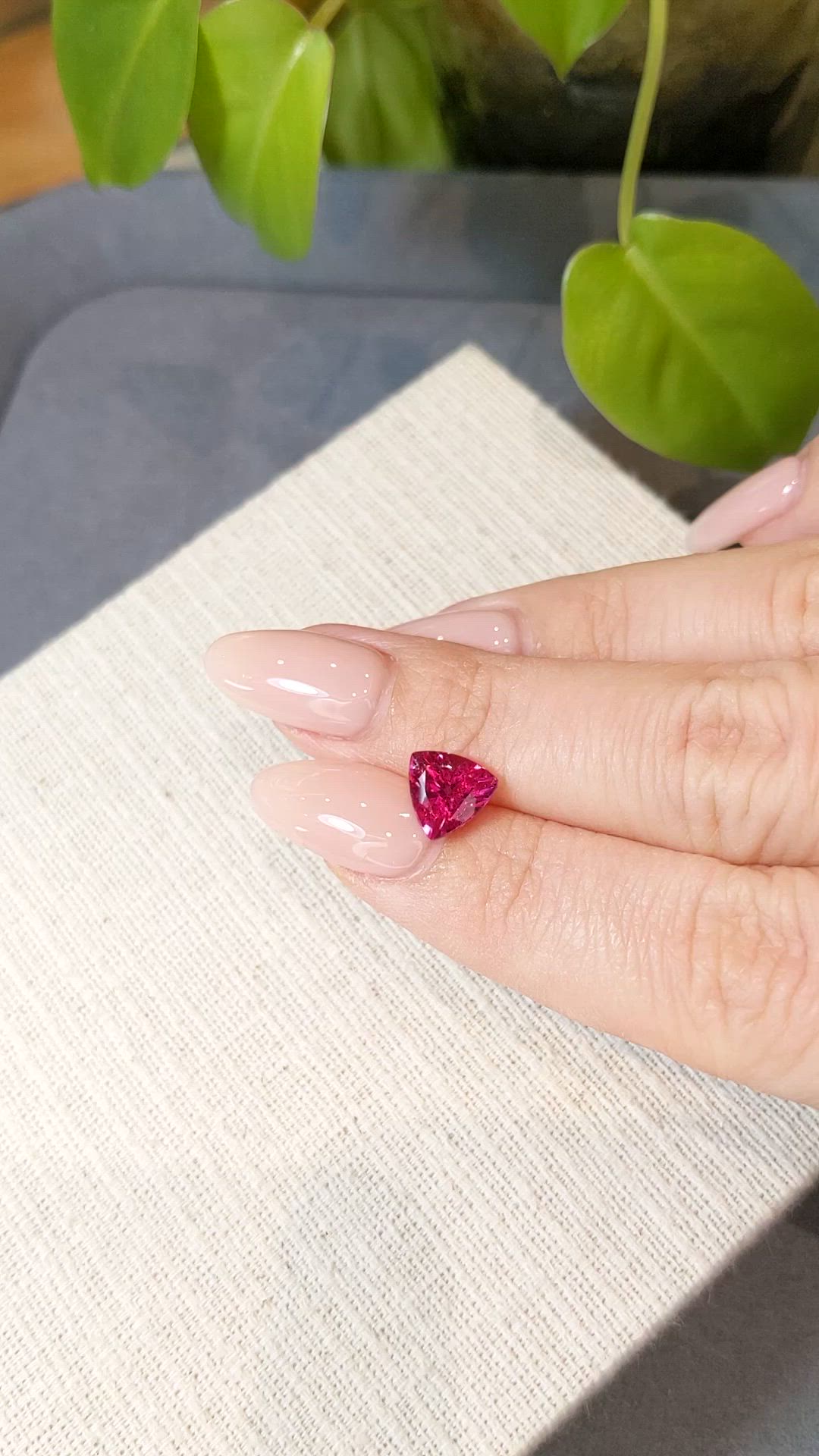 1.82 Ct. Pink Tourmaline from Mozambique Size Video