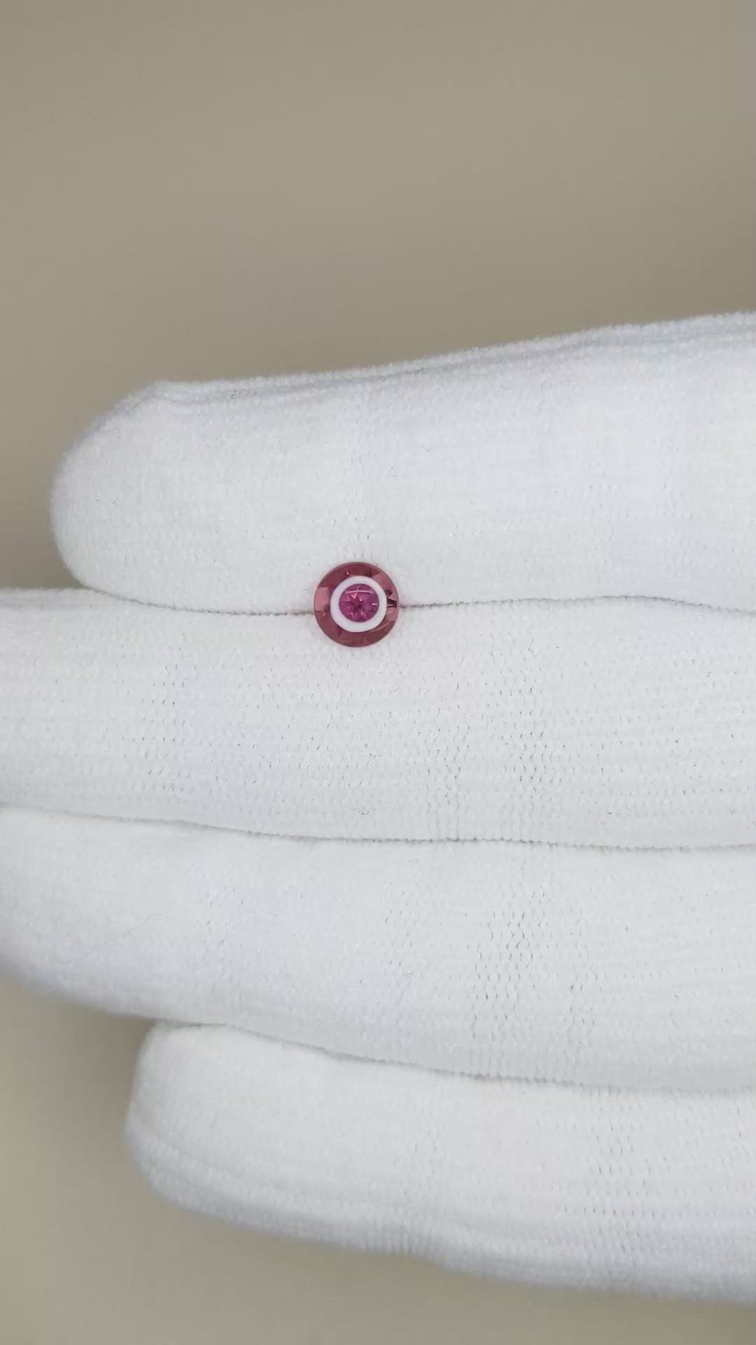 0.86 Ct. Pink Cabochon Tourmaline from Mozambique Size Video