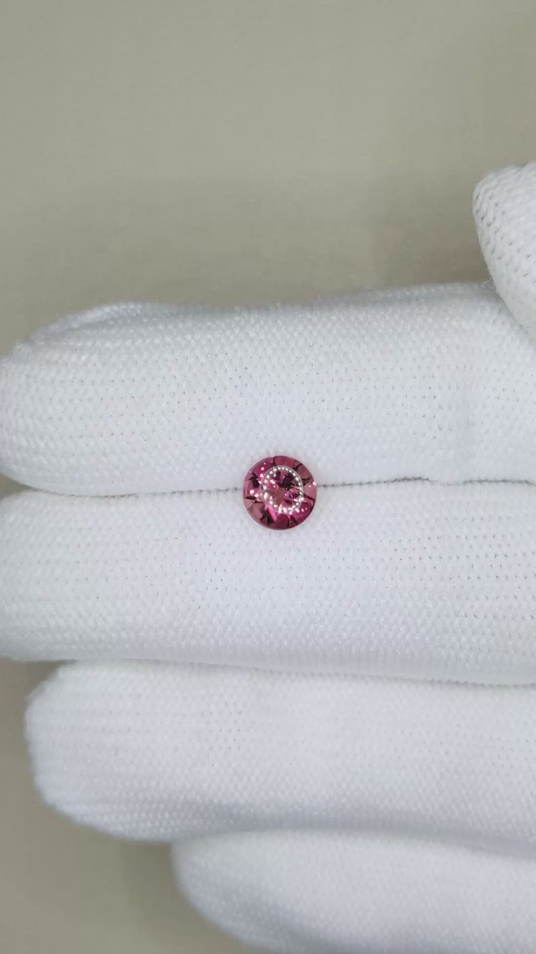 0.84 Ct. Pink Cabochon Tourmaline from Mozambique Size Video