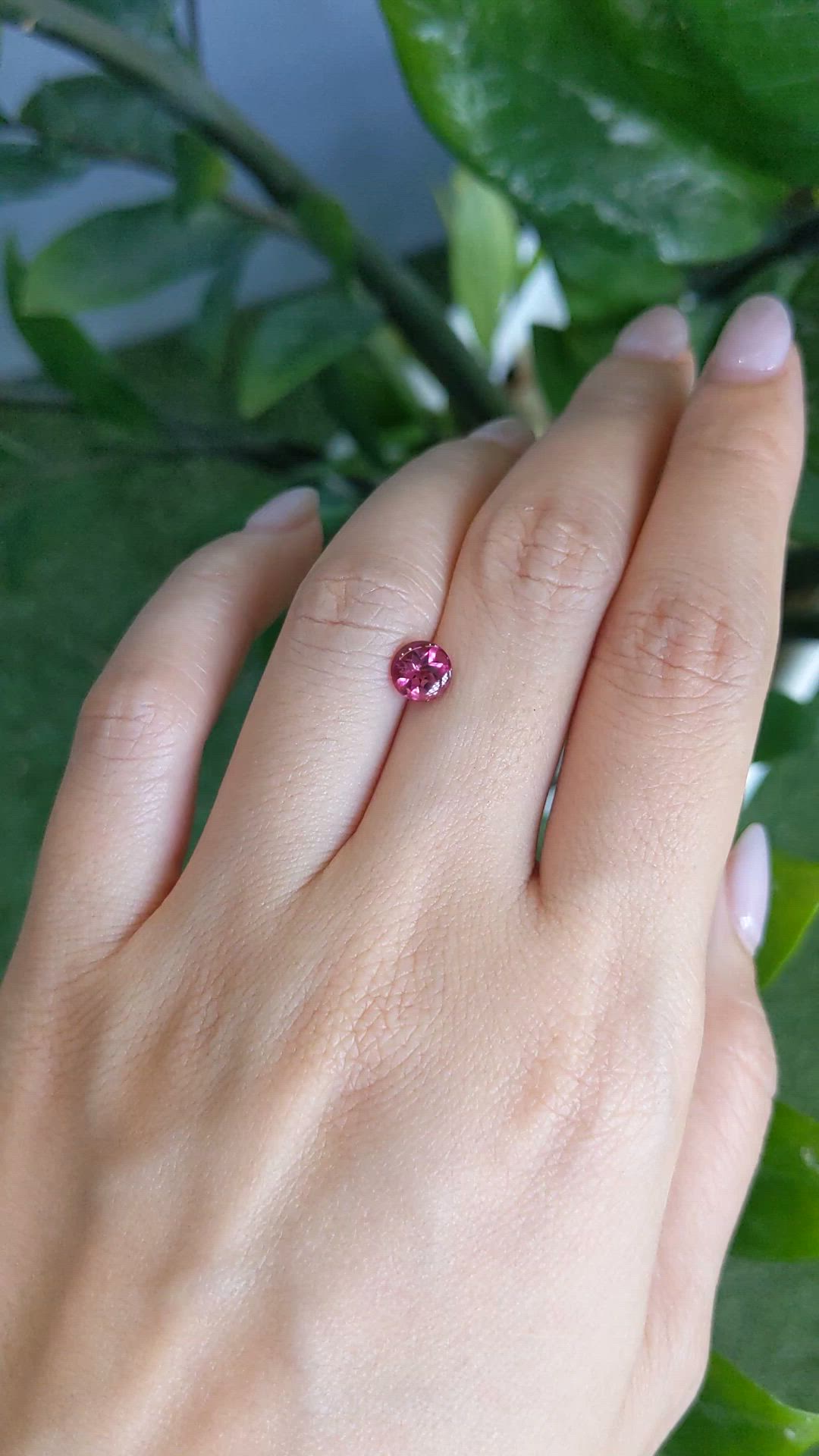 0.84 Ct. Pink Cabochon Tourmaline from Mozambique Size Video