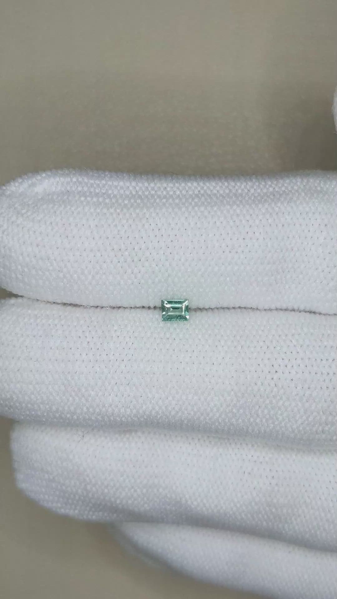 0.12 Ct. Green Grandidierite from Madagascar Size Video