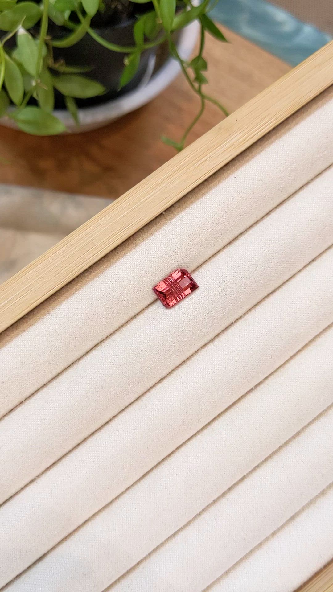2.08 Ct. Redddish Pink Rubellite Tourmaline from Mozambique Size Video