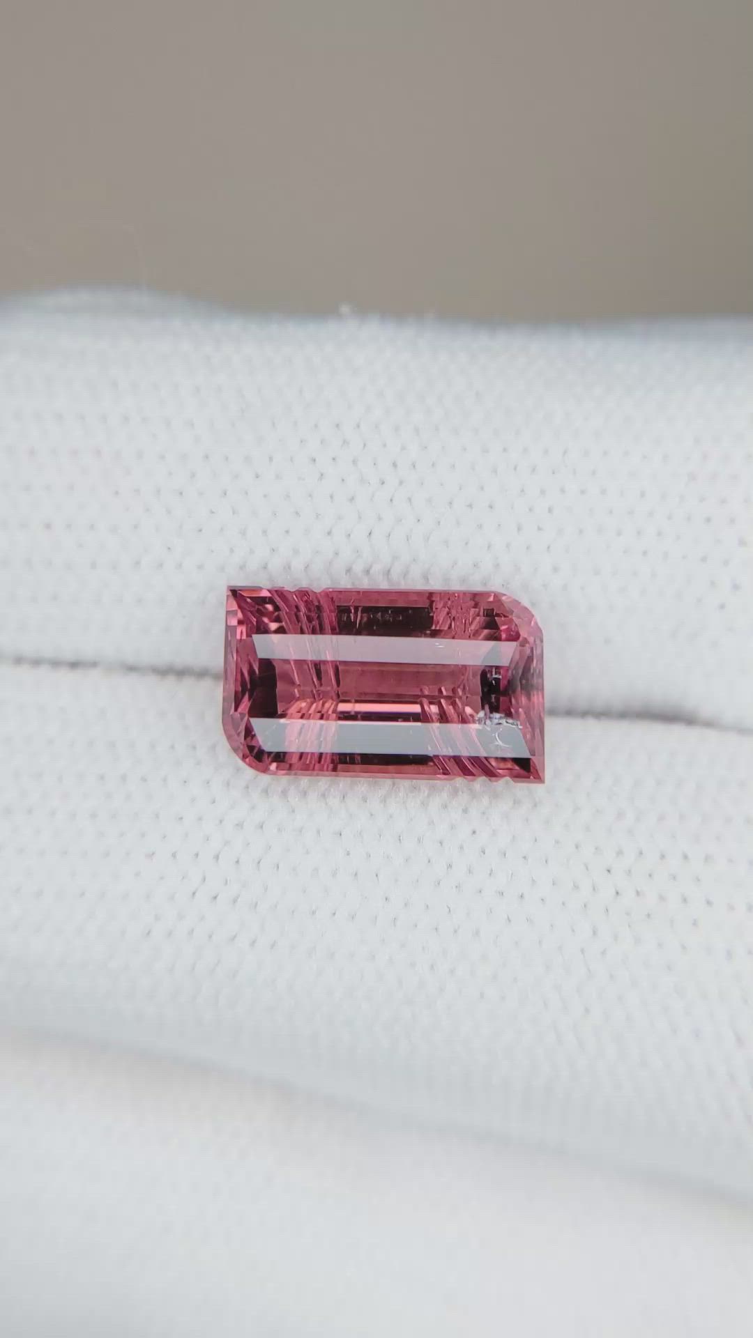 4.01 Ct. Pink Tourmaline from Mozambique Size Video