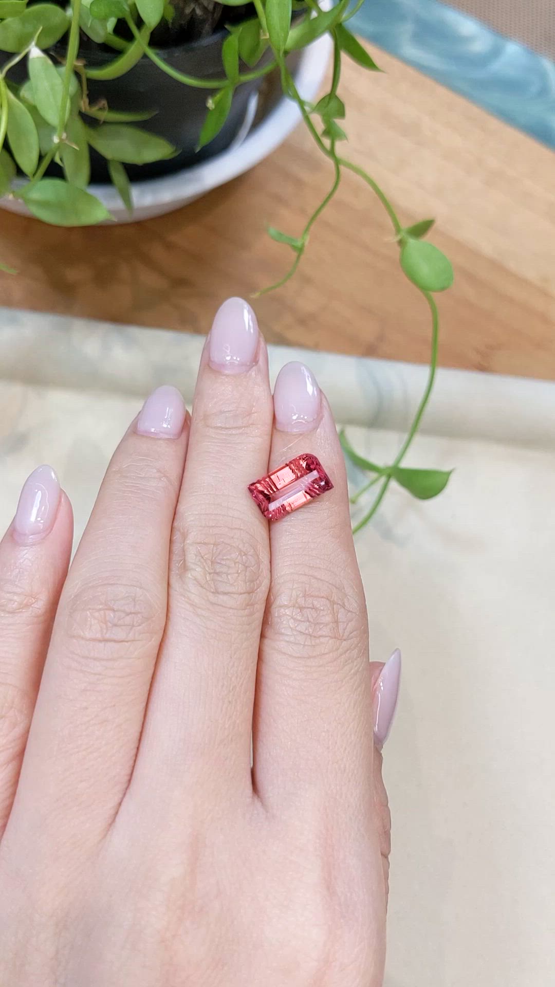 4.01 Ct. Pink Tourmaline from Mozambique Size Video