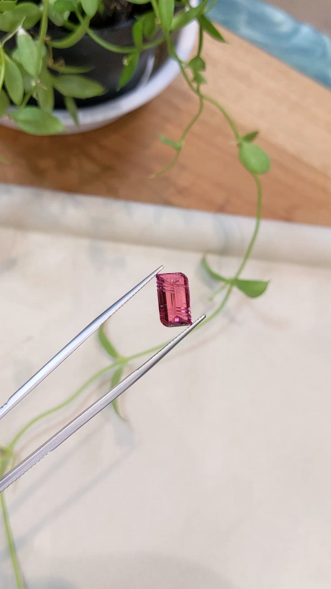 4.01 Ct. Pink Tourmaline from Mozambique Size Video