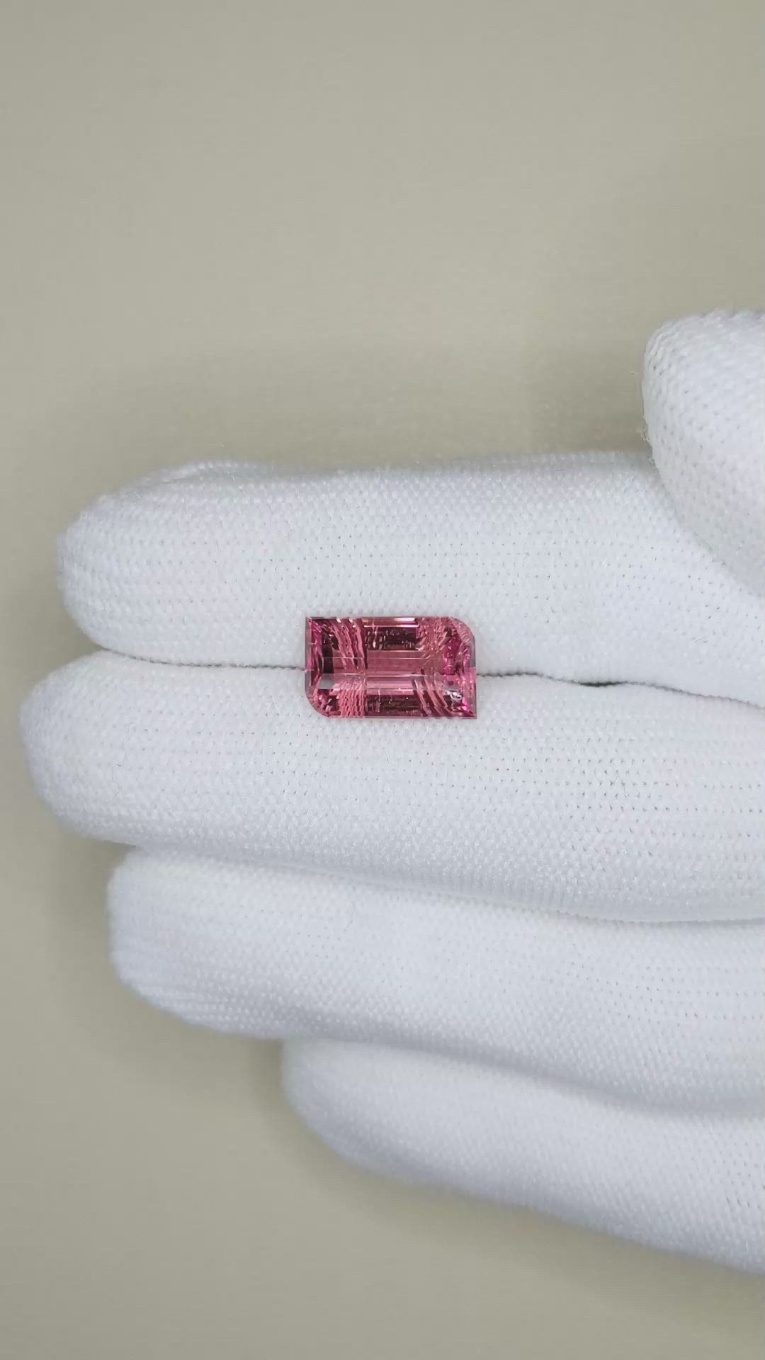 4.01 Ct. Pink Tourmaline from Mozambique Size Video