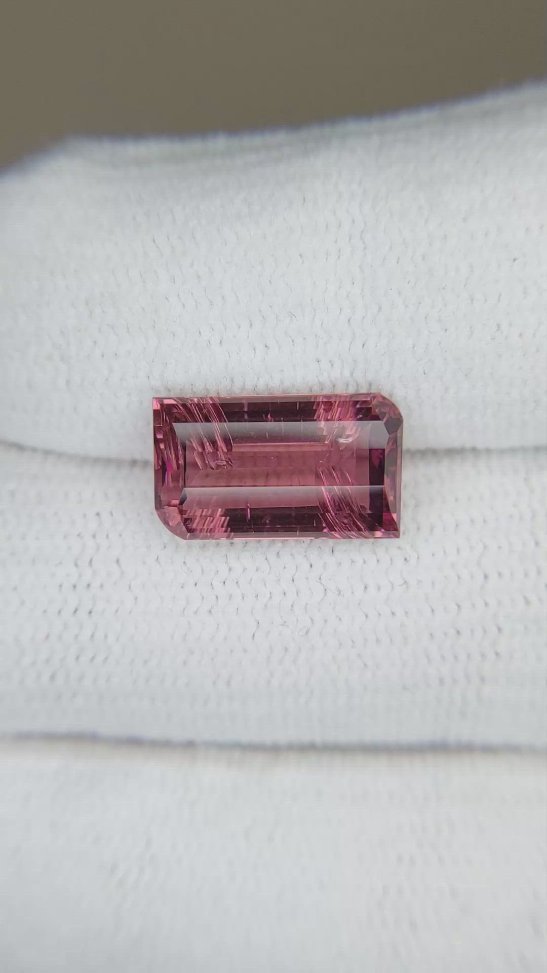 4.76 Ct. Purplish Pink Tourmaline from Mozambique Size Video