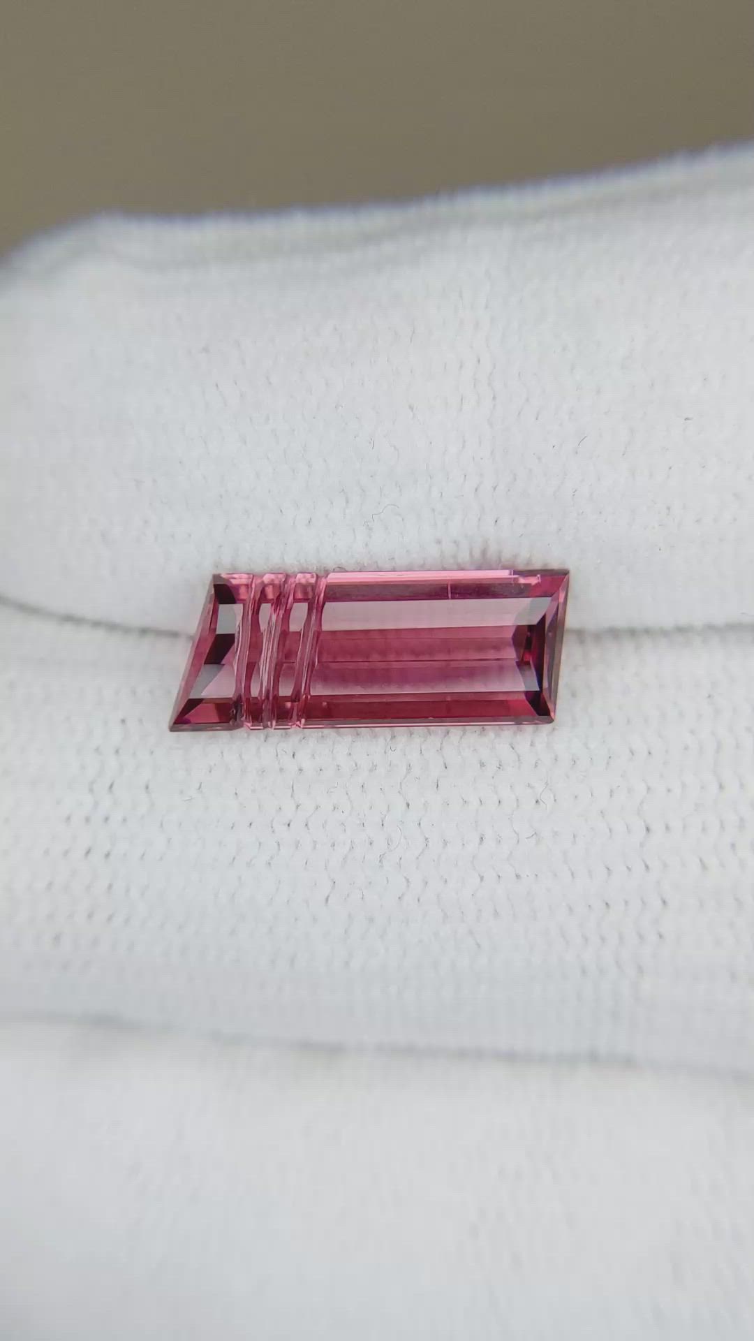 3.26 Ct. Pinkish Red Rubellite Tourmaline from Mozambique Size Video