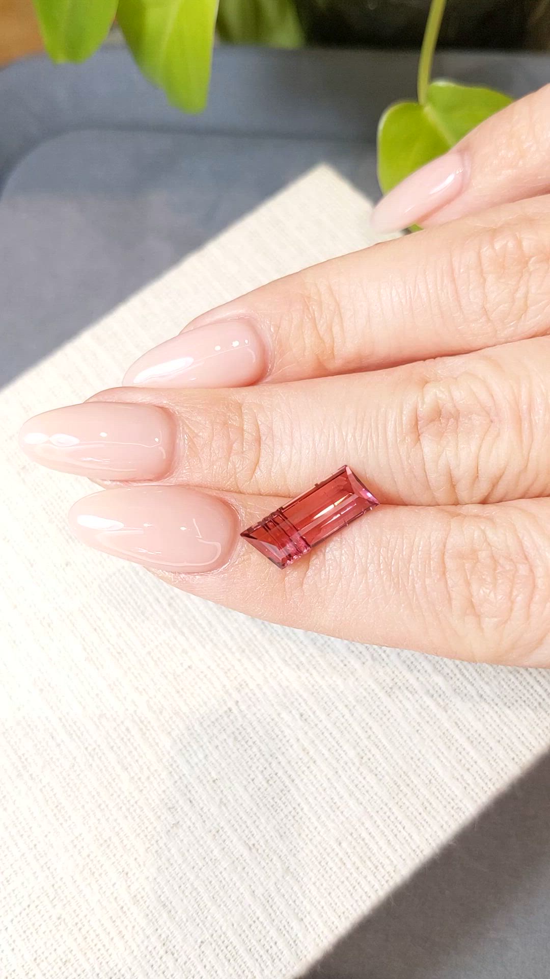3.26 Ct. Pinkish Red Rubellite Tourmaline from Mozambique Size Video