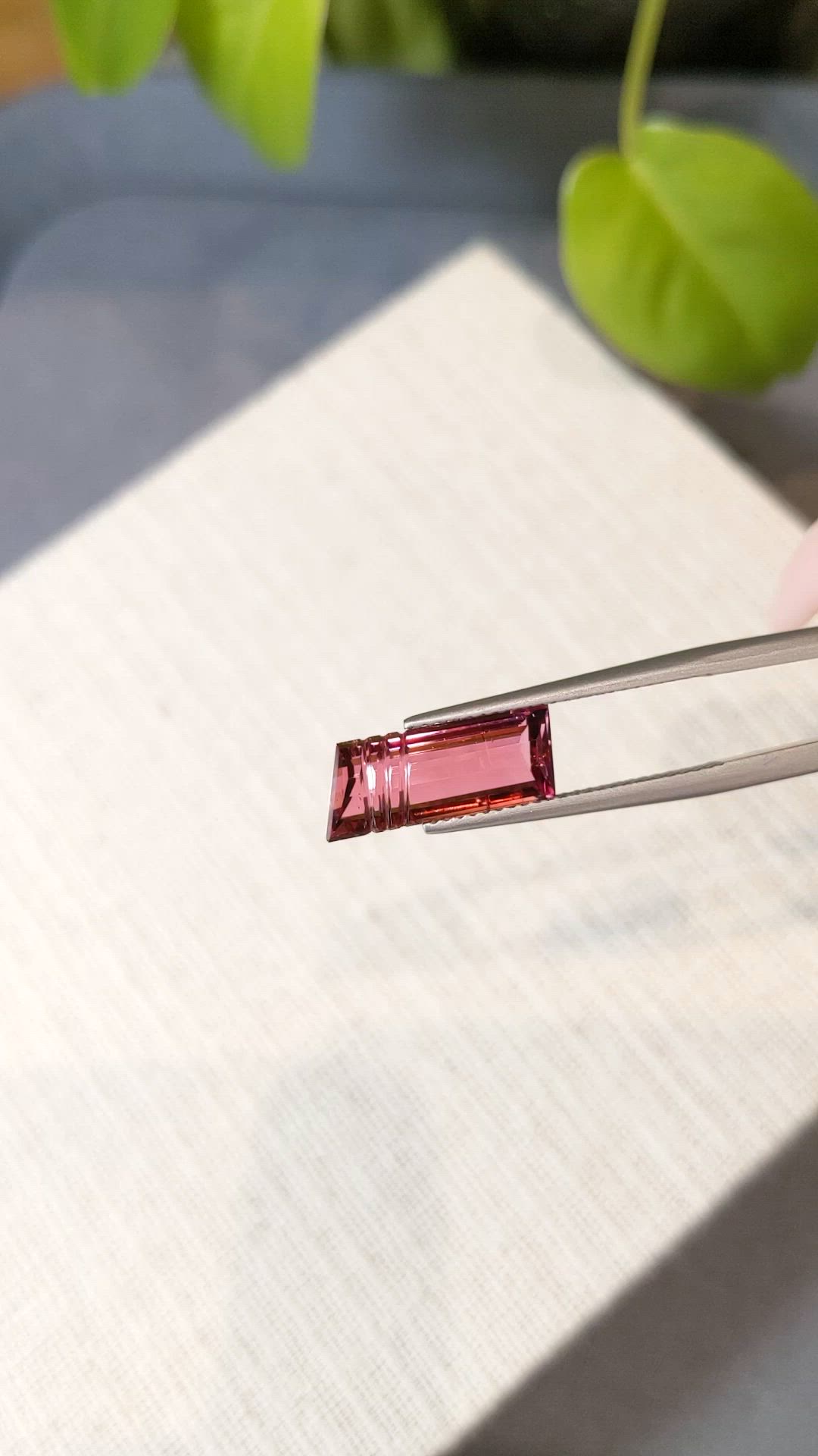 3.26 Ct. Pinkish Red Rubellite Tourmaline from Mozambique Size Video