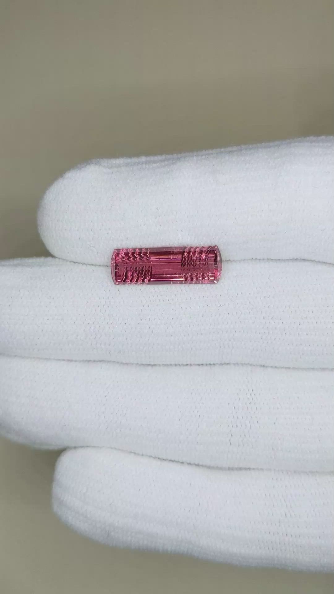 4.12 Ct. Purplish Pink Tourmaline from Mozambique Size Video