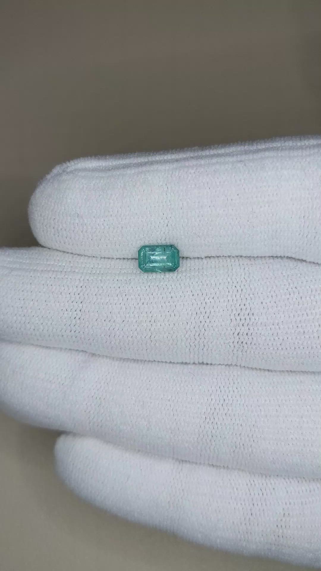 0.85 Ct. Green Grandidierite from Madagascar Size Video