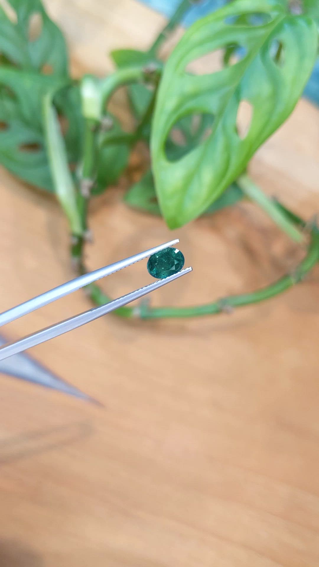 0.87 Ct. Green Grandidierite from Madagascar Size Video