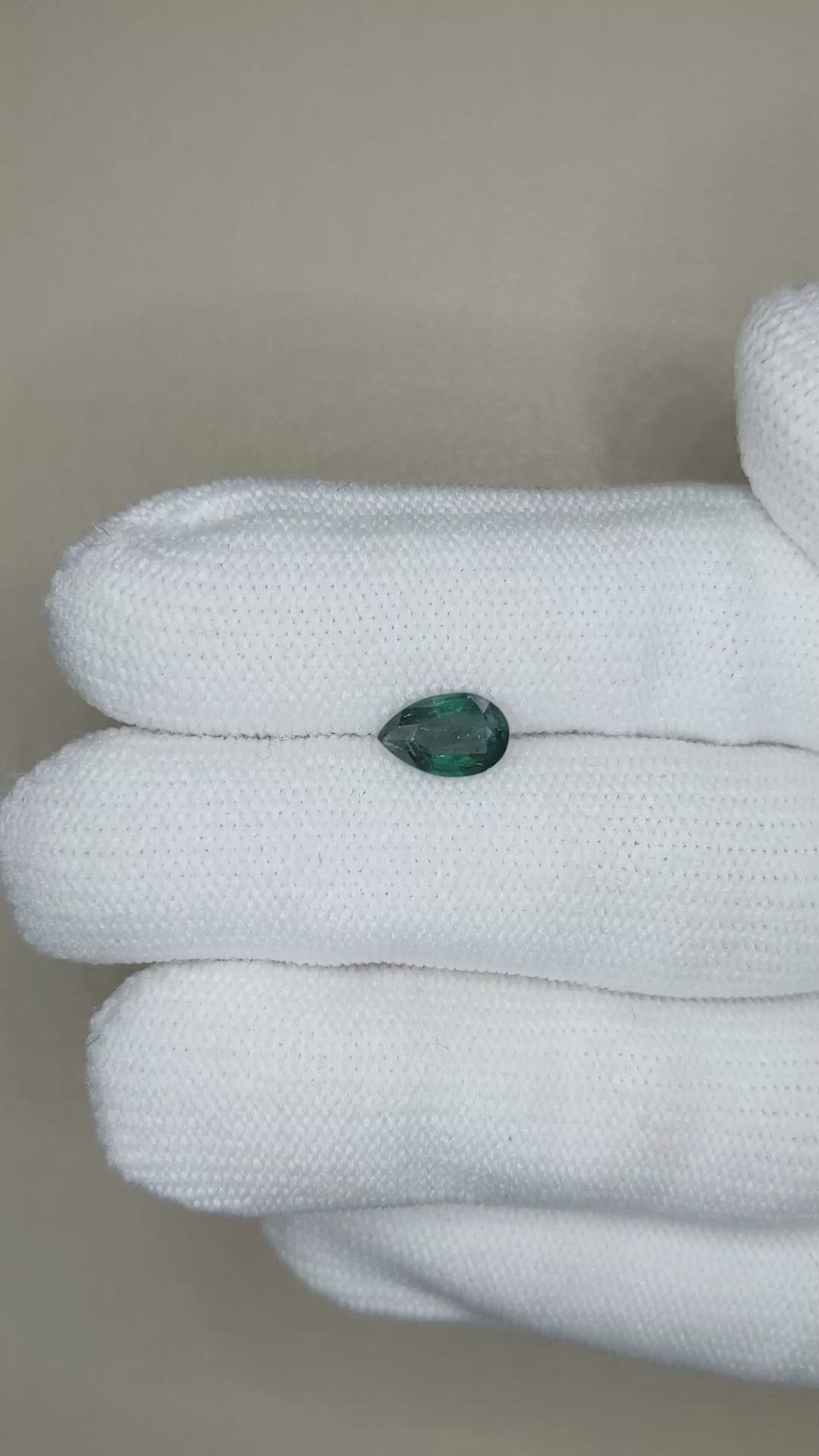 0.85 Ct. Green Grandidierite from Madagascar Size Video