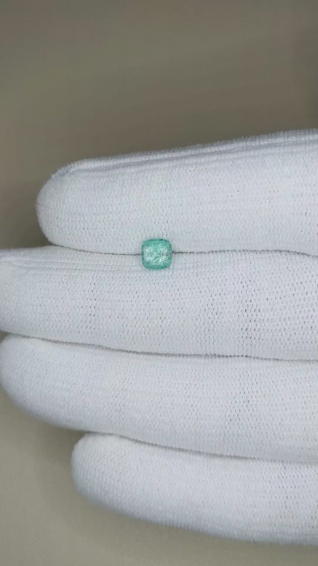0.68 Ct. Green Grandidierite from Madagascar Size Video