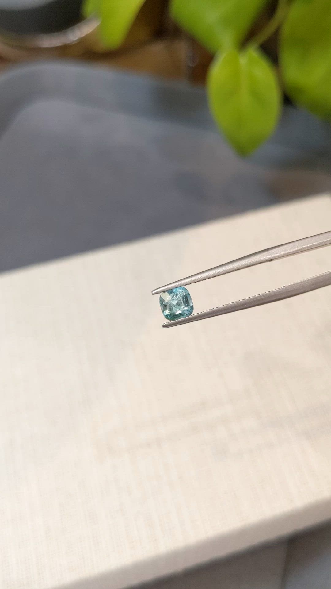 0.68 Ct. Green Grandidierite from Madagascar Size Video