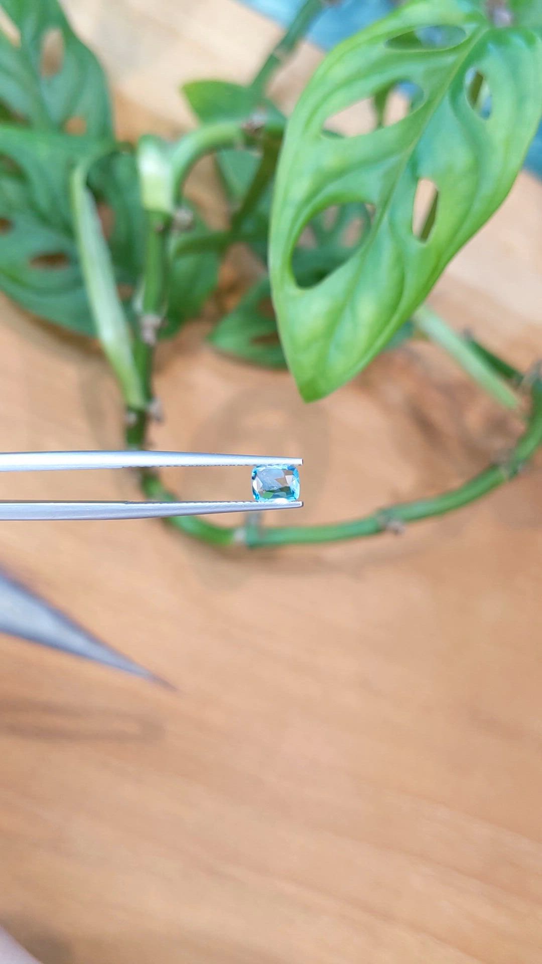 0.38 Ct. Green Grandidierite from Madagascar Size Video